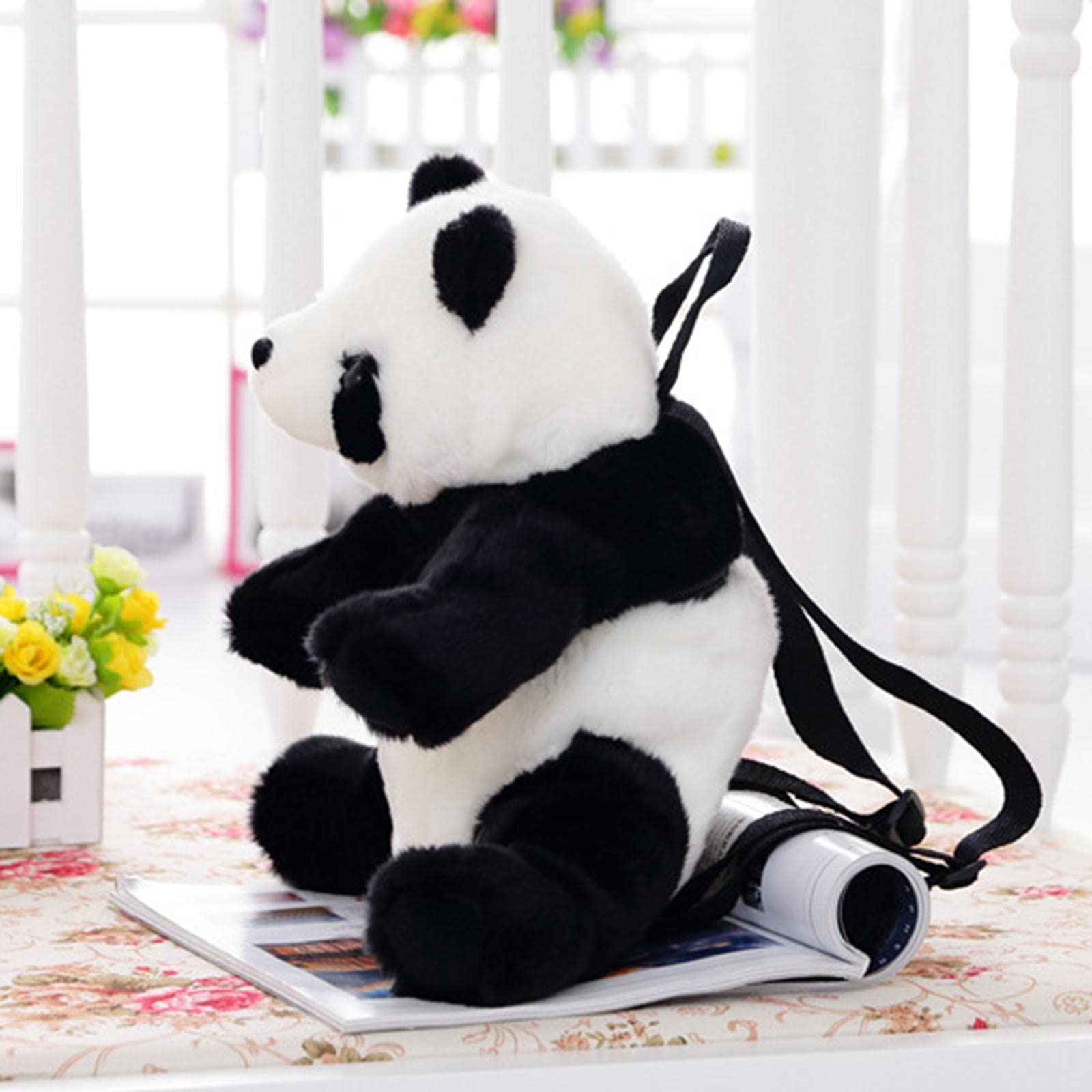 FASHIONMYDAY Cute Cartoon Plush Panda Backpack - Large Stuffed Panda Doll for Kids, Girls & Boys | Soft & Durable Women's Handbag for School, Travel & Daily Use