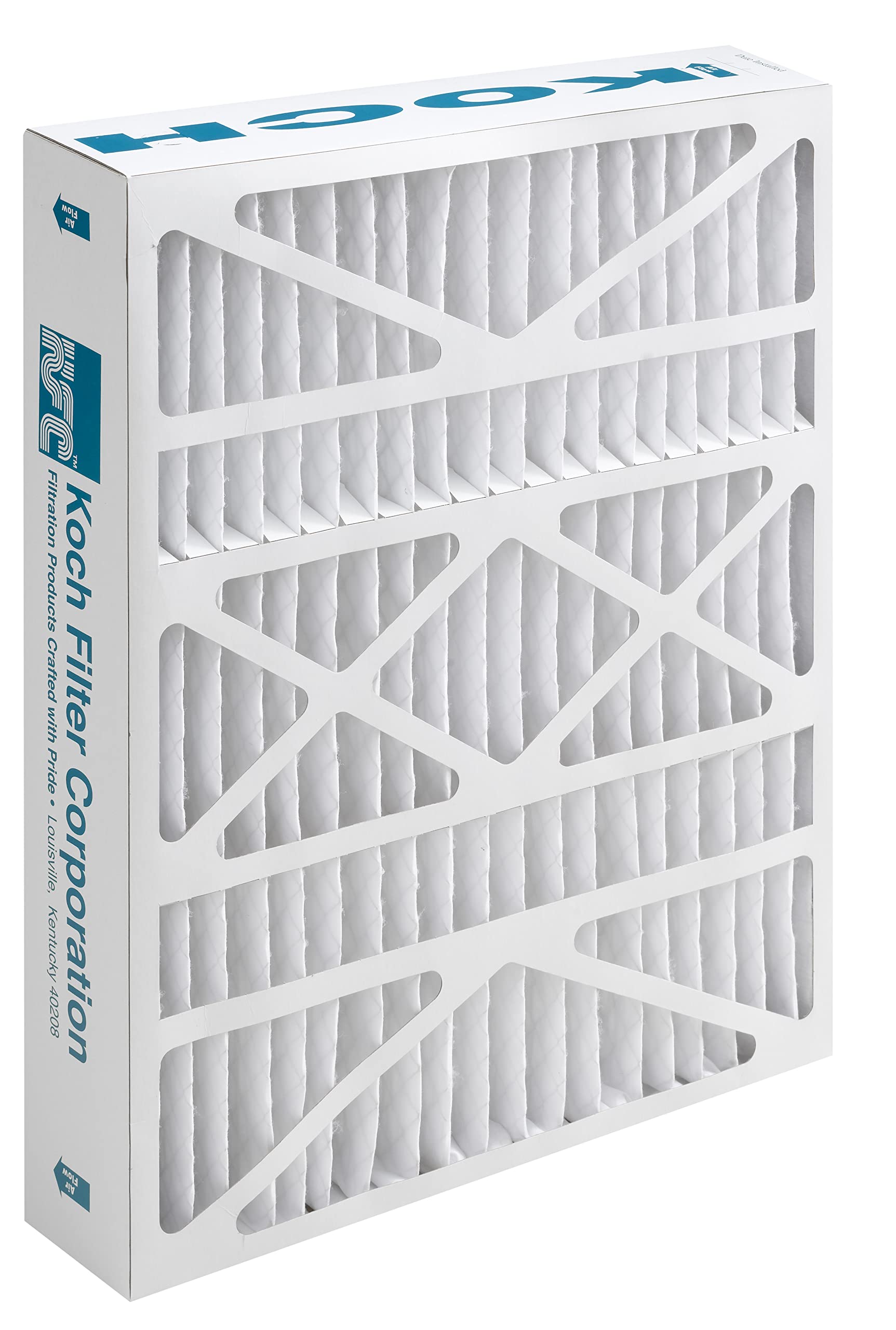 16x20x2 Pleated Air Filter MERV 8 - 12 Pack | Standard Capacity HVAC Filters for Home, Office & Commercial Use | Improves Indoor Air Quality & AC Efficiency