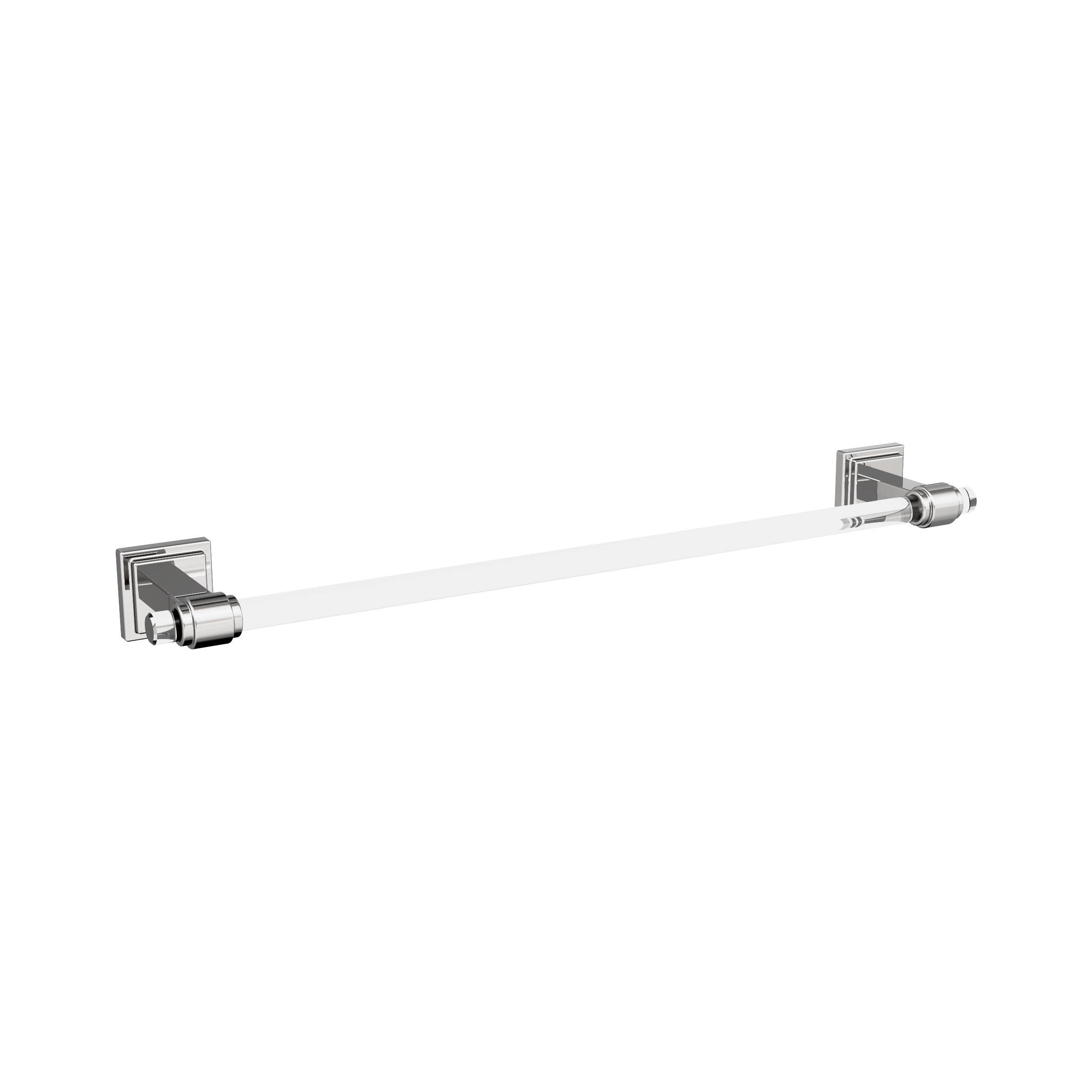 Amerock Glacio 5-Piece Bathroom Accessories Set in Clear Chrome Finish - Modern Vanity Organizer for Towel Bars, Soap Dispenser & More