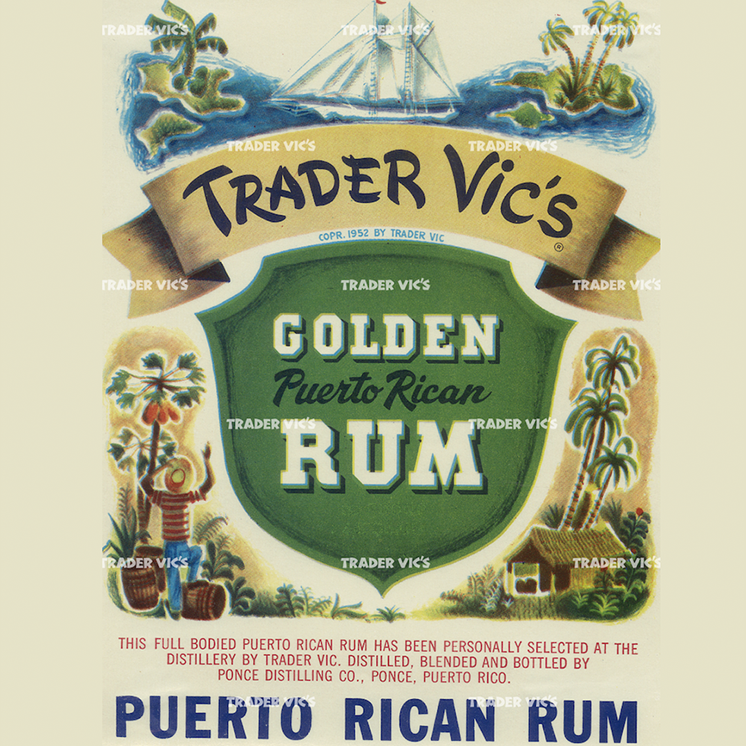Premium Golden Puerto Rican Rum Label Print - Authentic Design for Bottles, Gifts & Collectibles - Perfect for Home Bars, Parties & Special Occasions