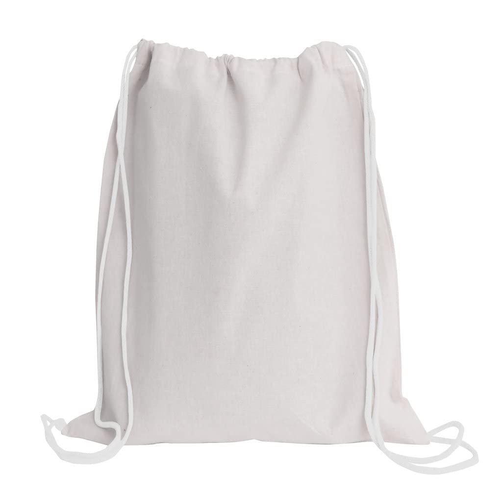 36 Pack - 36 Durable Cotton Drawstring Tote Bags Bulk Set | Reusable Shopping Bags for Groceries, Beach, Parties & Events | Eco-Friendly Promotional Gift Bags