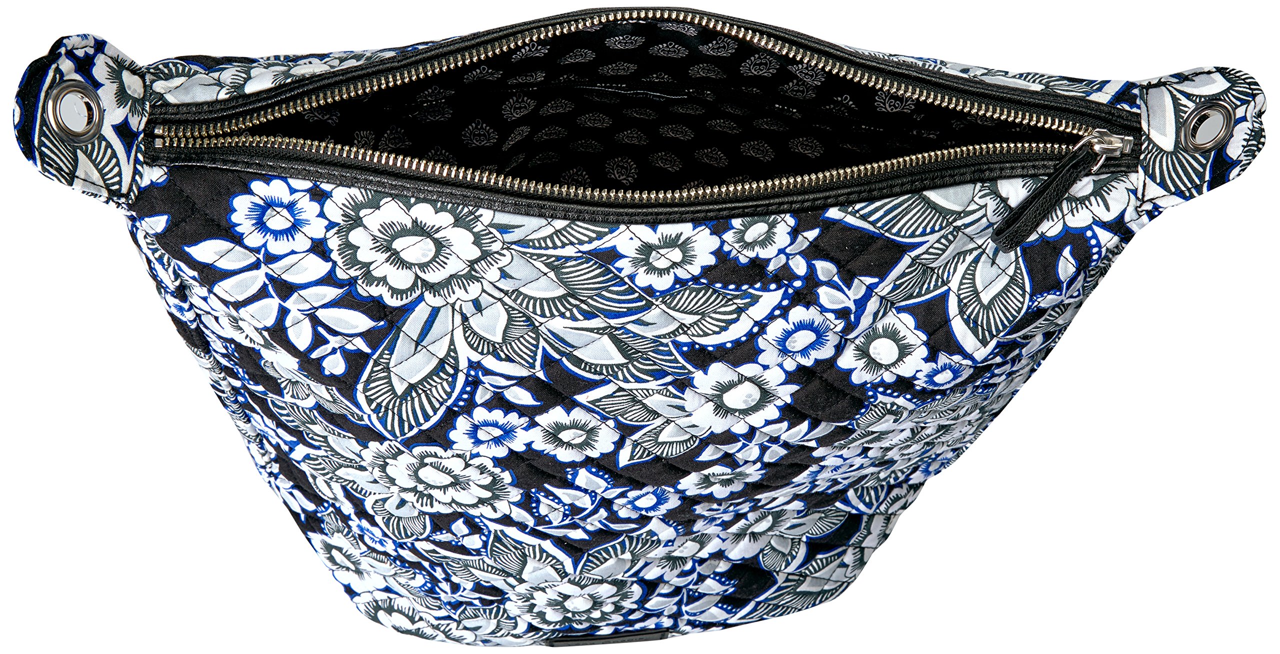 Vera Bradley Women's Cotton Carson Hobo Satchel Purse - Lightweight Shoulder Bag for Work, Travel & Everyday Use | Stylish Crossbody Handbag with Multiple Pockets