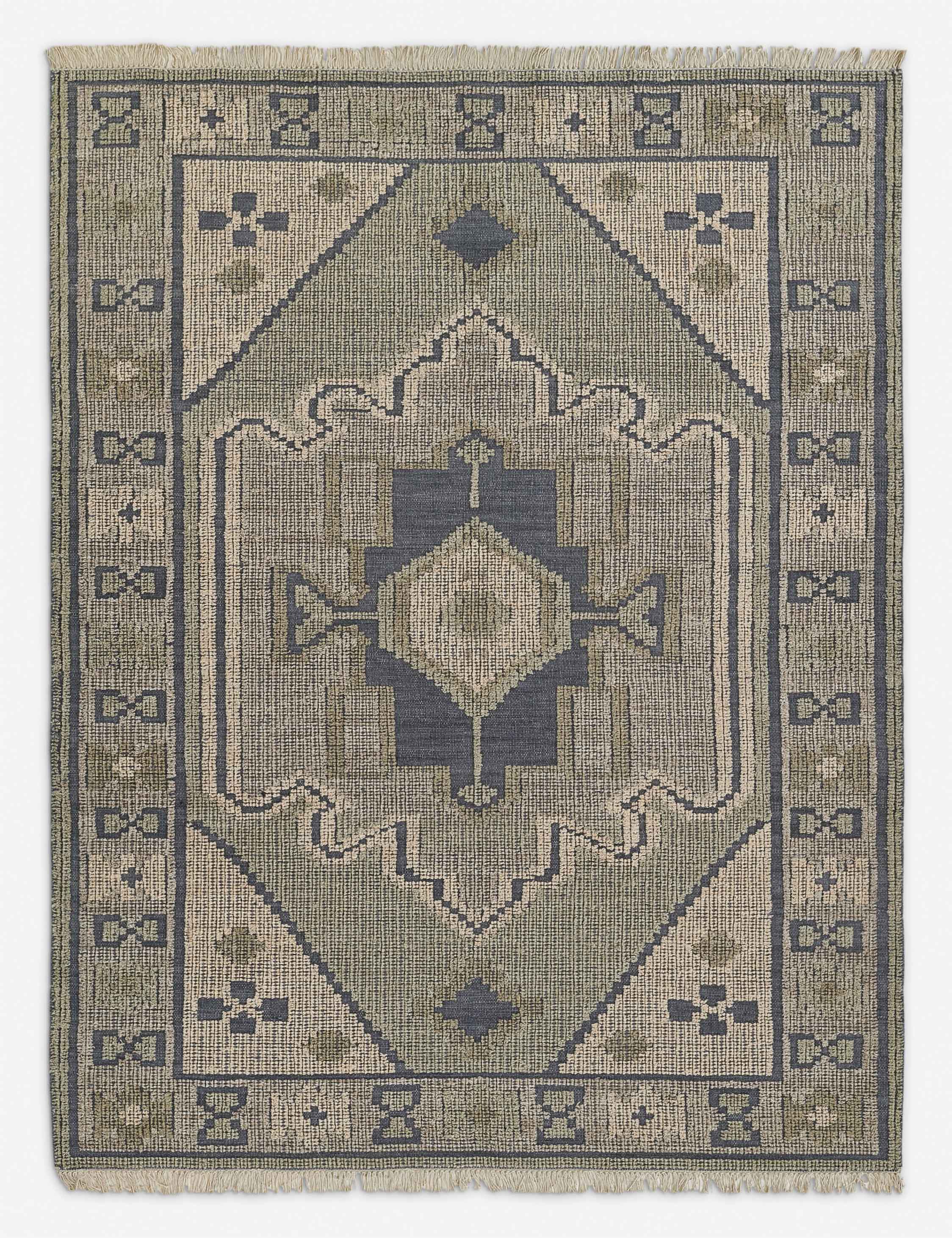 Handwoven Wool Rug - Soft & Durable Traditional Taha Design for Living Room, Bedroom, or Office Decor