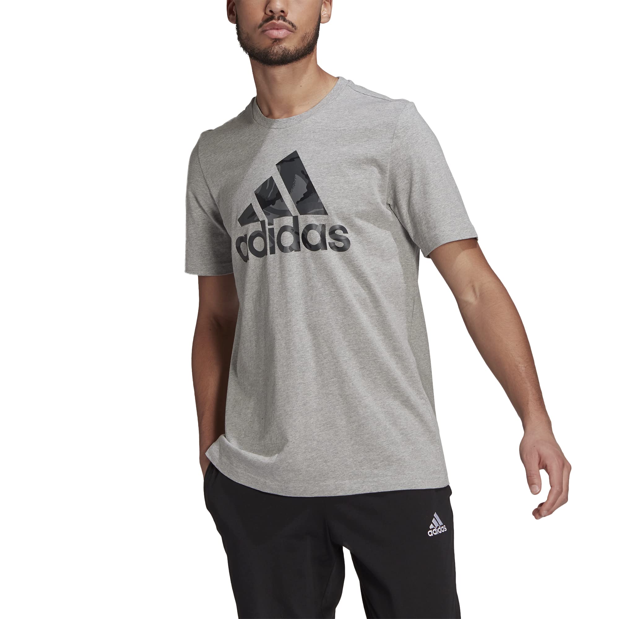 Adidas Men's Essentials Camouflage Print T-Shirt - Comfortable Casual Wear for Gym, Street Style & Everyday Outfits