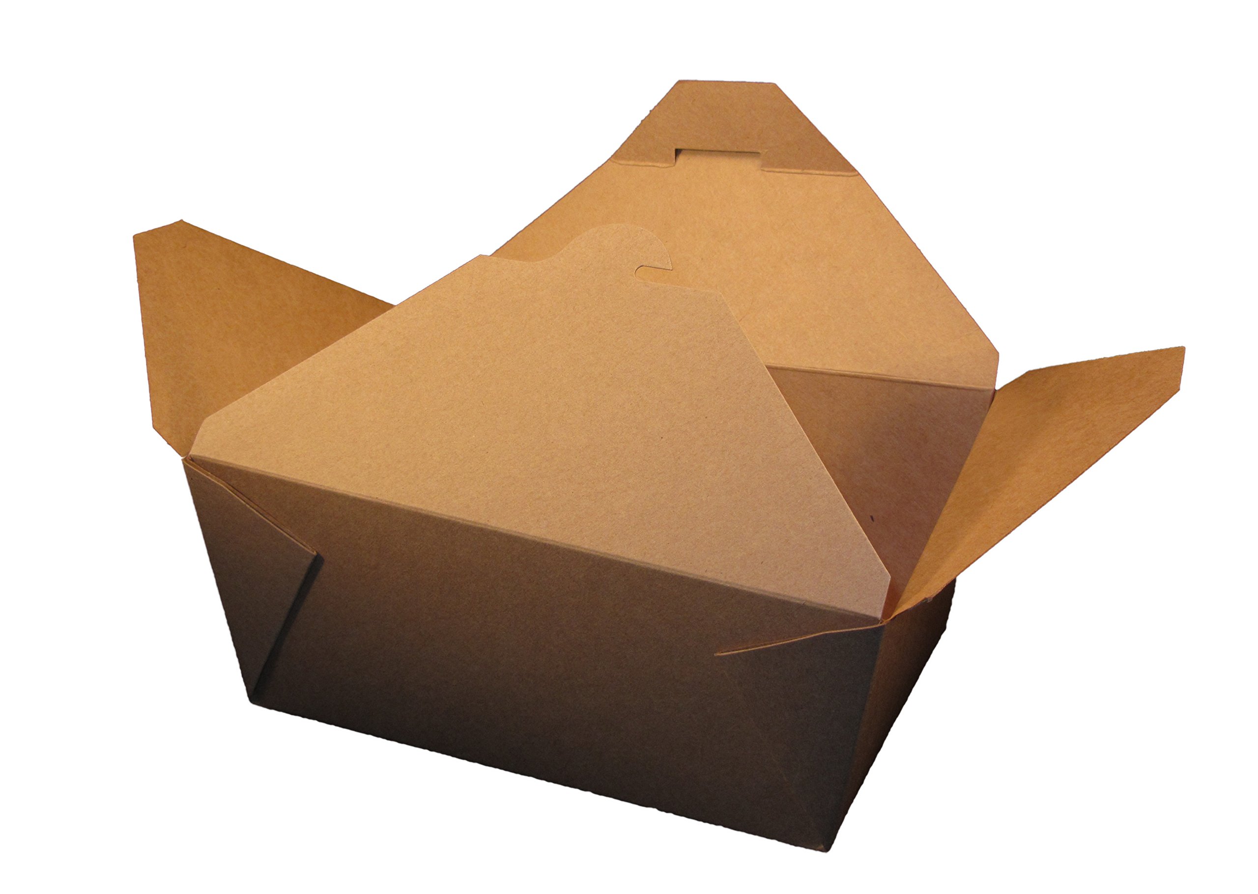 Eco-Friendly Kraft Food Trays - 4 Compartment Disposable Lunch Boxes (Pack of 160) | Biodegradable Takeout Containers for Parties, Picnics & Meal Prep