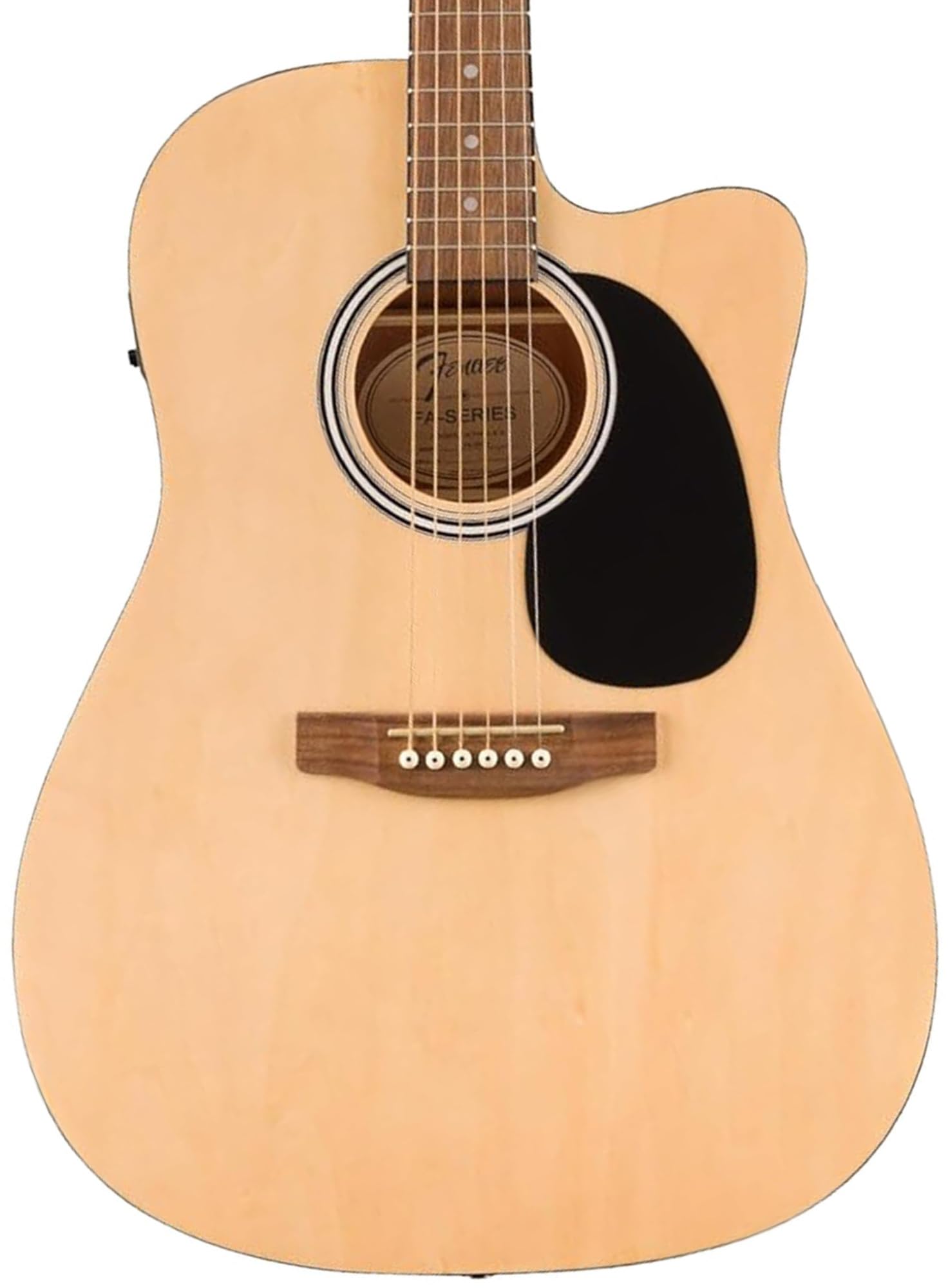 Fender Dreadnought Acoustic-Electric Guitar Natural Bundle with Hard Case, Strap, Strings, Picks & Austin Bazaar Instructional Video - Perfect for Beginners, Live Performances & Home Practice