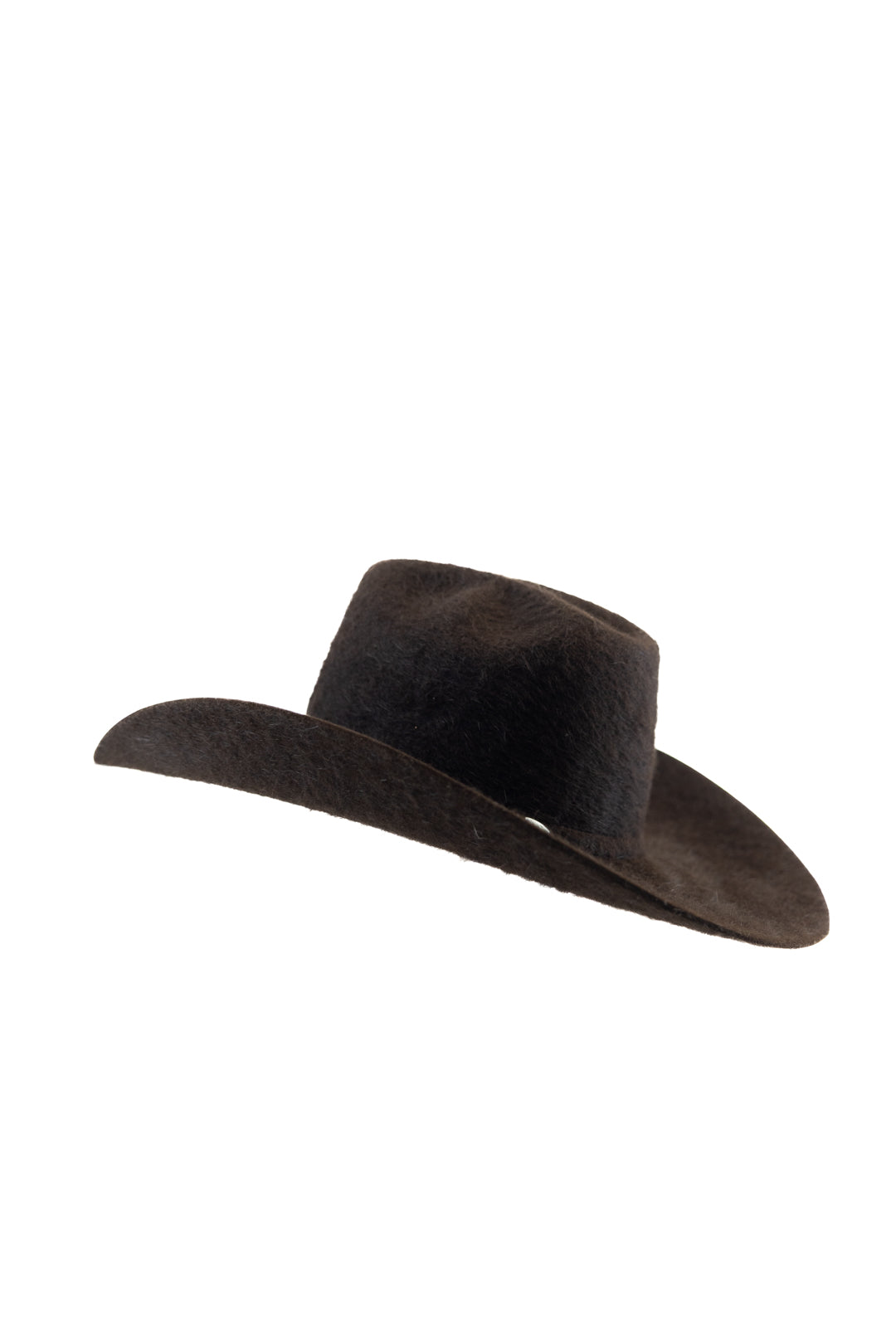 Rock'em 10X Chocolate Grizzly Fur Open Crown Felt Cowboy Hat for Men - Western Rodeo Rancher Style - Perfect for Country Music Festivals, Rodeos & Outdoor Adventures