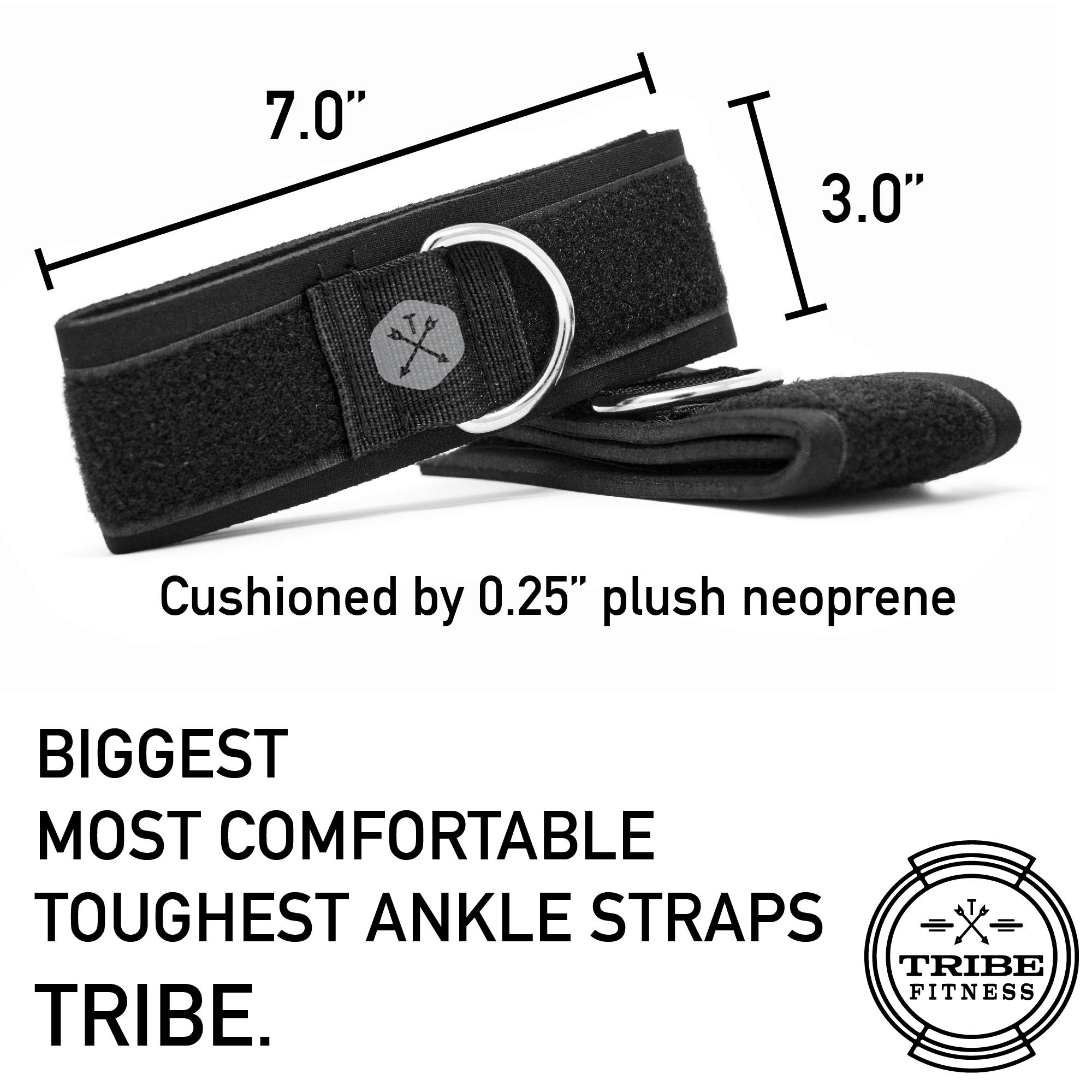 Premium TRIBE Resistance Bands Set for Home Gym - Heavy Duty Exercise Bands with Ankle Straps, Door Anchor & Cushioned Handles - Workout Equipment for Strength Training, Yoga & Fitness - Perfect for Home Workouts, Gym Training & Physical Therapy