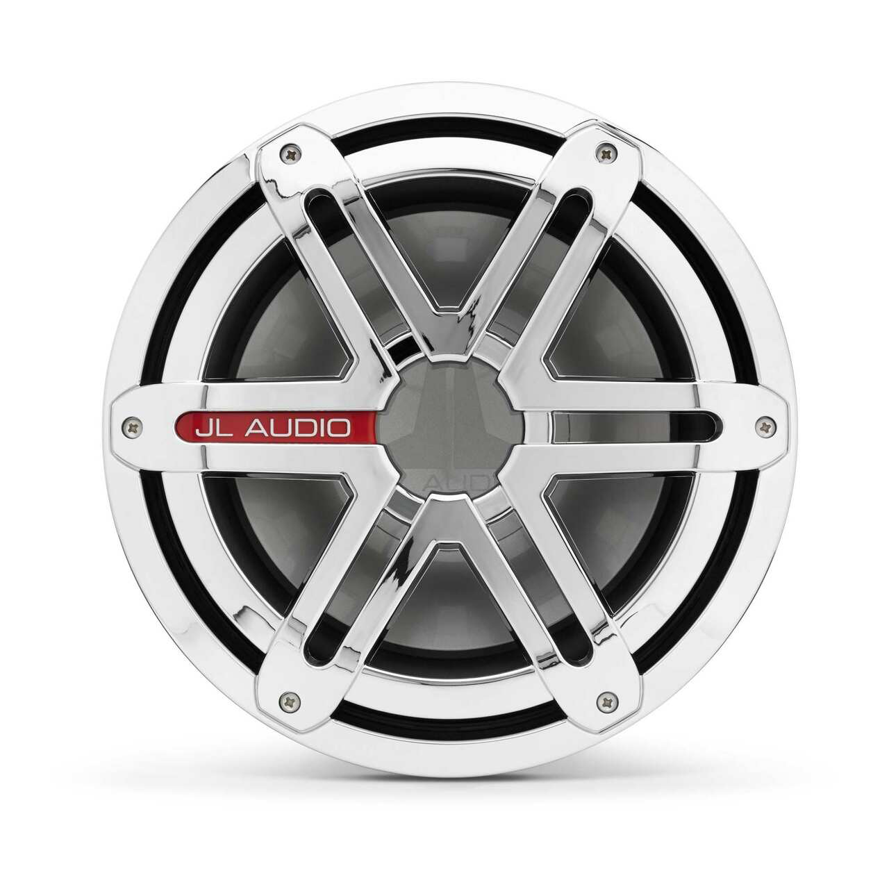 JL Audio MX10IB3 SG CR MX Series Marine 10-Inch Subwoofer - 4 Ohm, Infinite Baffle Design, Chrome Sport Grille, 175W RMS Power - Perfect for Boats, Marine Audio Systems & Waterproof Car Audio Upgrades