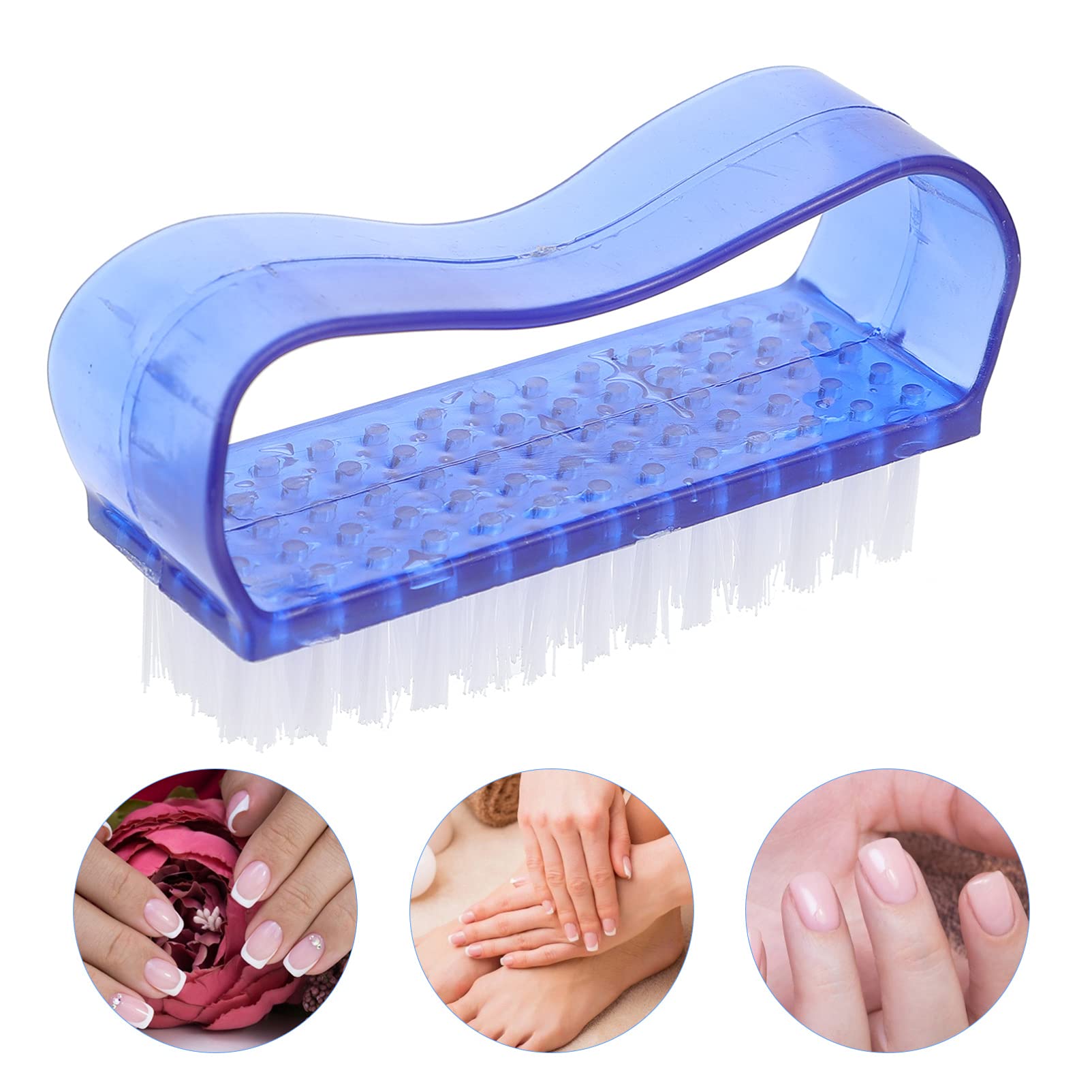 EXCEART Professional Nail Cleaning Brush - 1PC Manicure Dust Brush for Nail Art, Pedicure & Fingernail Care - Perfect for Home Salon, DIY Nail Design & Professional Manicure Tools Kit
