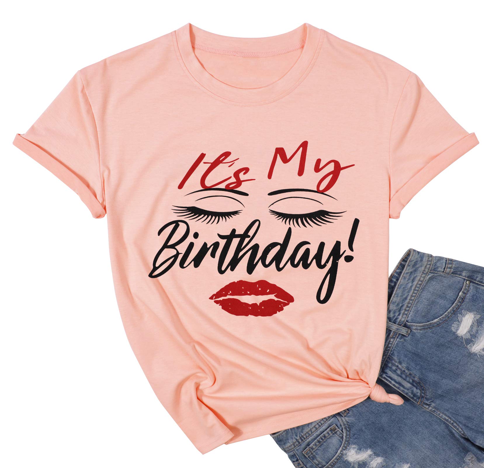 My Birthday T-Shirt for Women - Funny Graphic Tee for Birthday Parties & Celebrations | Short Sleeve Casual Top | Perfect for Birthday Outfits, Girls' Night Out & Special Occasions