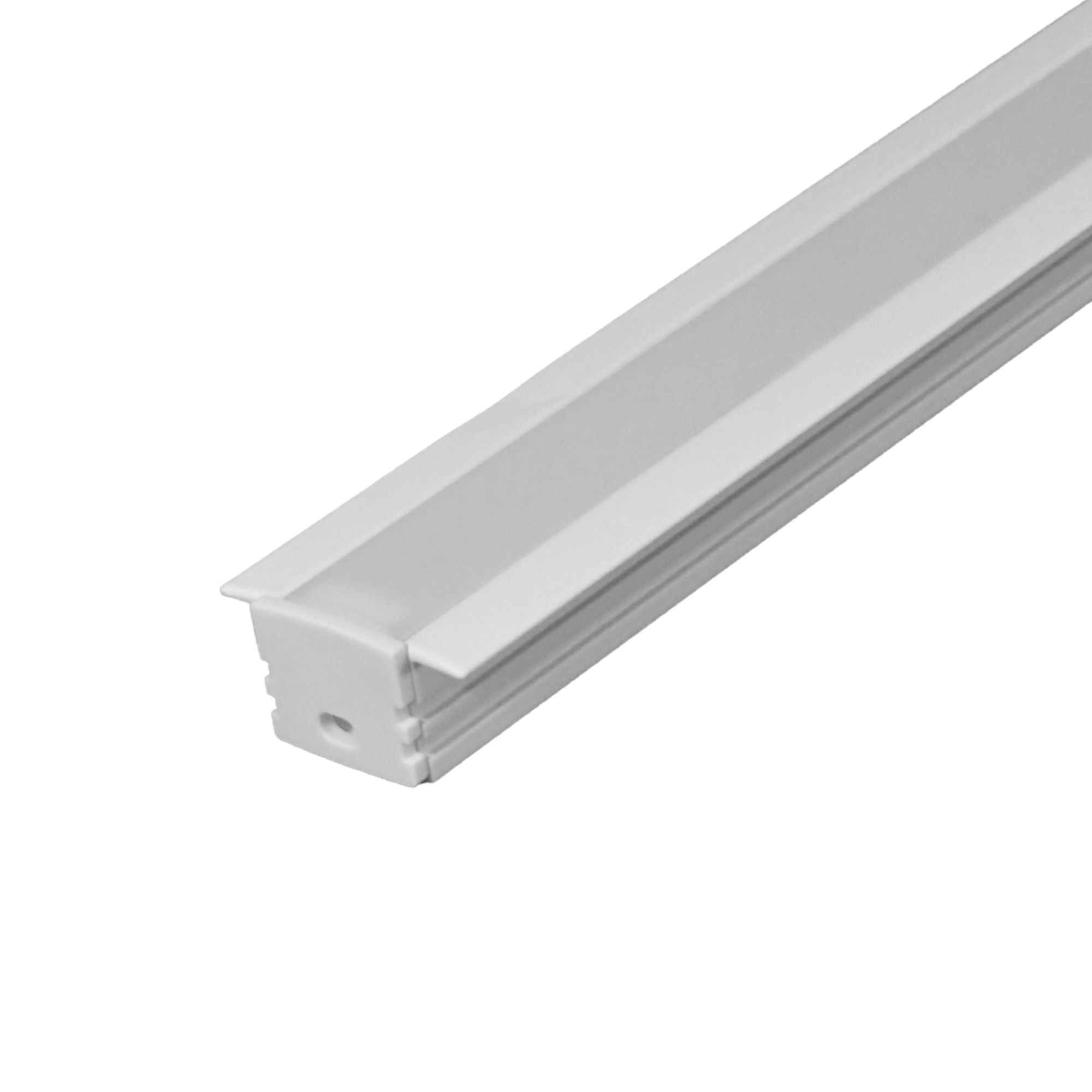4ft Mini Deep Aluminum Mounting Channel with Flange - White | Heavy Duty LED Light Bar Mounting for Trucks, Boats & Off-Road Vehicles
