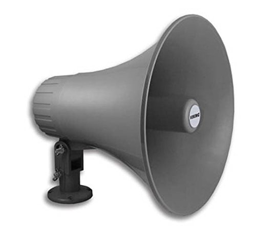 Viking Electronics 30 Watt Paging Horn Speaker - 8 Ohm & 70V/25V Compatible - Ideal for School PA Systems, Warehouse Alarms & Emergency Notifications