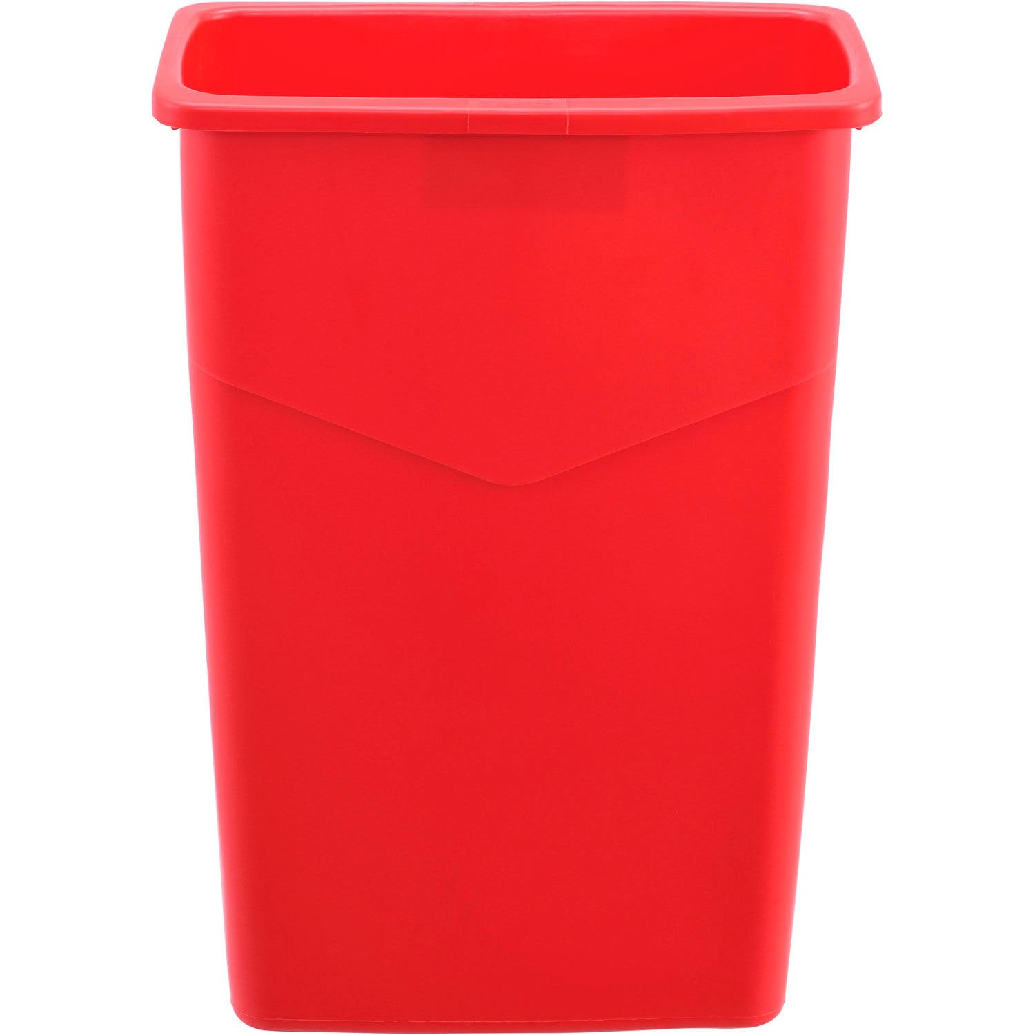 23 Gallon Slim Trash Can for Office & Home - Space Saving Red Waste Bin with Lid - Perfect for Kitchen, Bathroom, Garage & Commercial Use