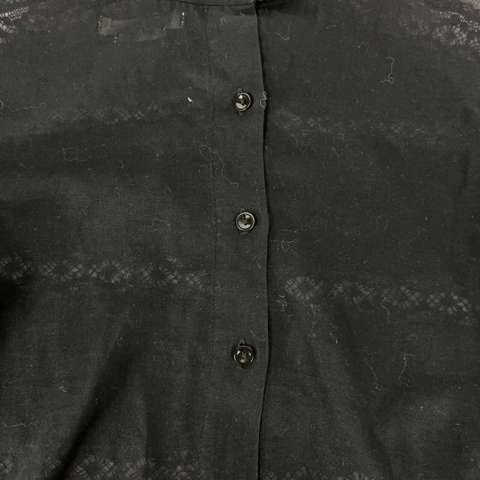 ISABEL MARANT ETOILE Ria High Neck Lace Blouse - Women's Elegant Black Lace Top Size US 4 (S) for Party, Wedding & Evening Occasions