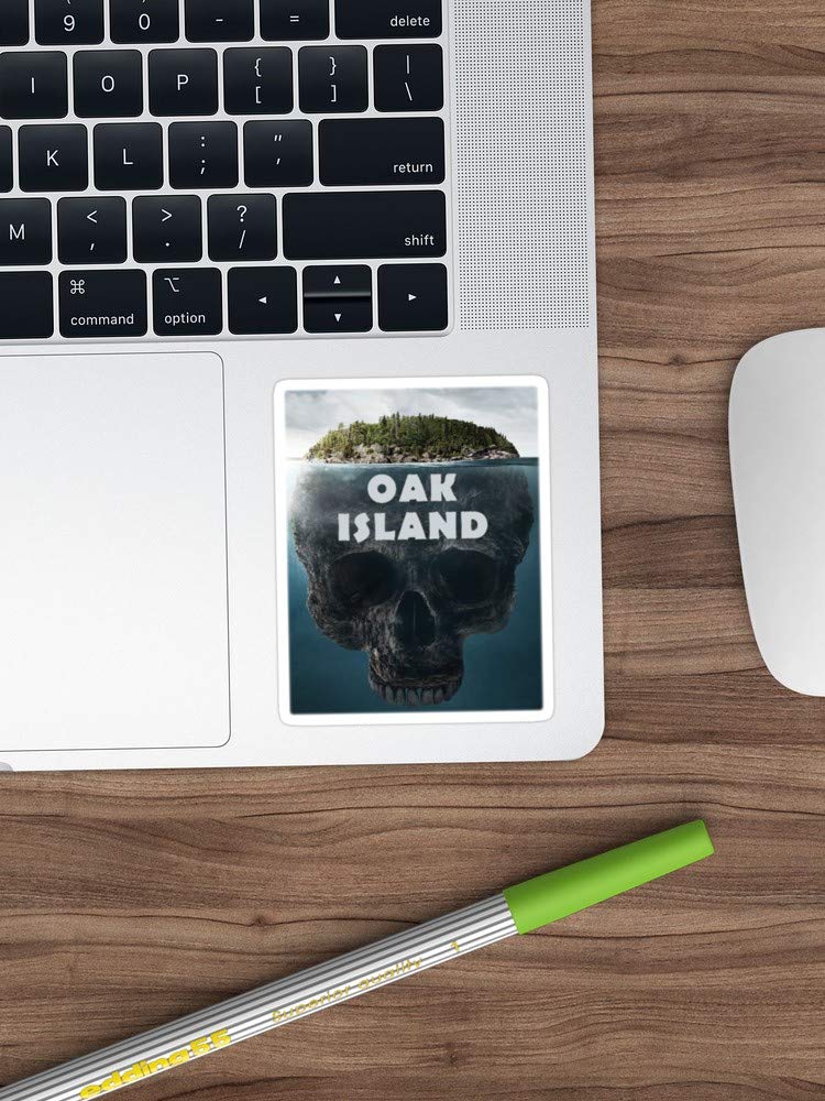 3 Pack Oak Island Nova Scotia Canada Vinyl Stickers - Waterproof Decals for Laptop, Phone, Car, Guitar, Fridge - Funny Travel & Adventure Themed Stickers for Outdoor Enthusiasts & History Lovers