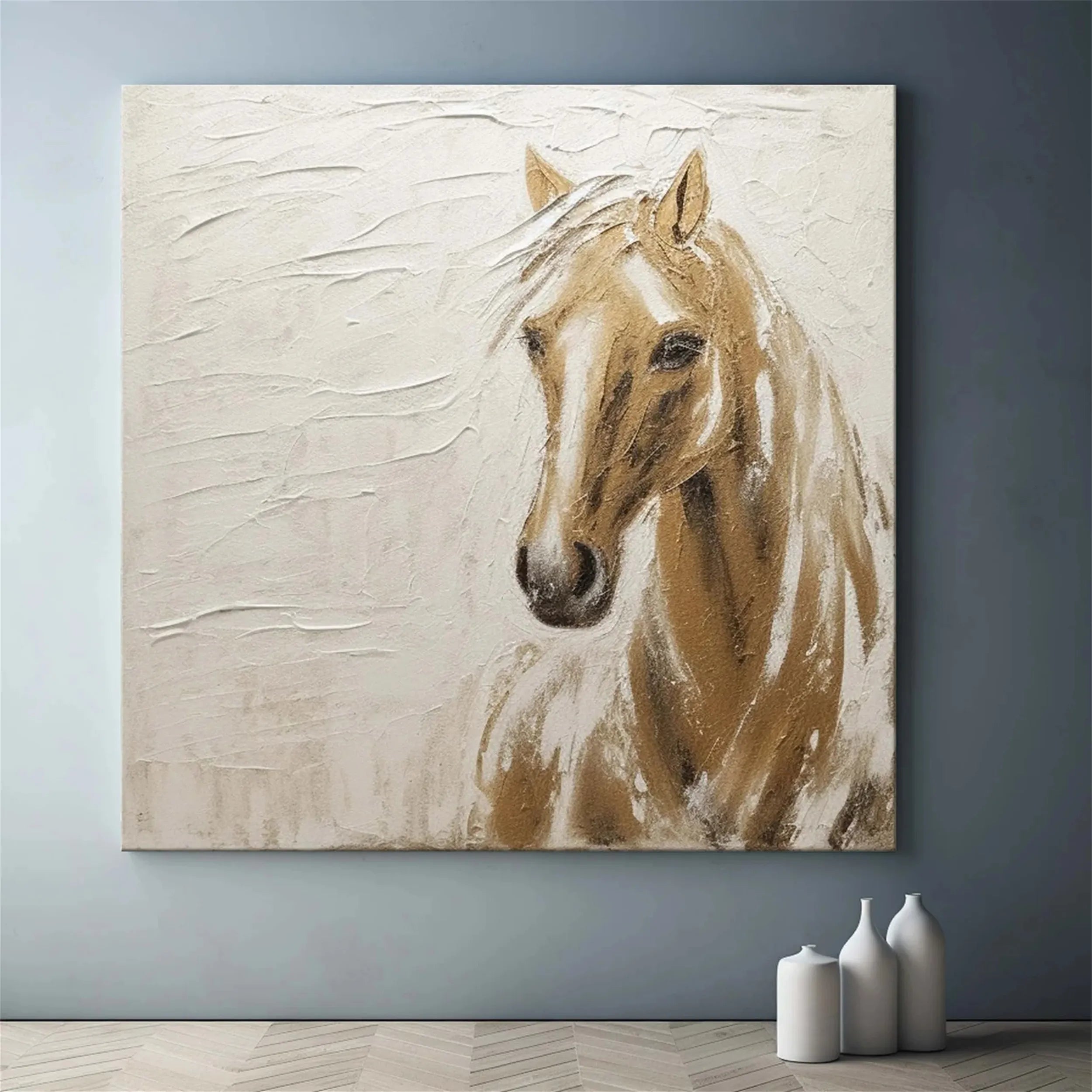 Abstract Tranquility Wall Art Painting - Modern Canvas Print for Home & Office Decor #WS130 | Perfect for Living Room, Bedroom & Meditation Spaces