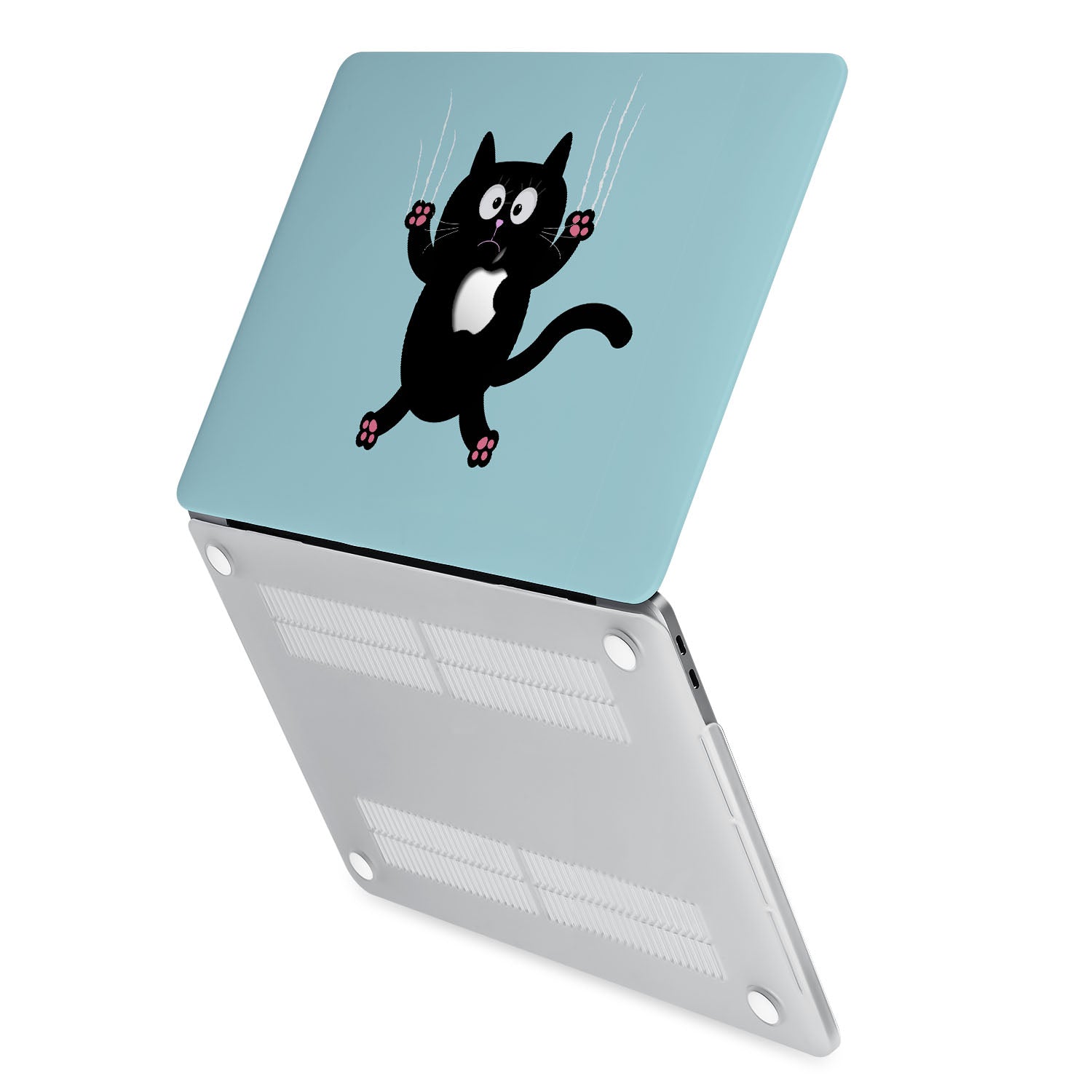 Premium MacBook Pro/Air Protective Case with Cute Cat & Kitty Design - Durable Lightweight Cover for Work, Travel & School