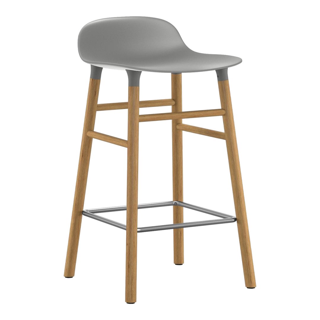 Modern Wooden Counter Stool with Sturdy Wood Legs - Perfect for Kitchen Islands, Bars, and Breakfast Nooks