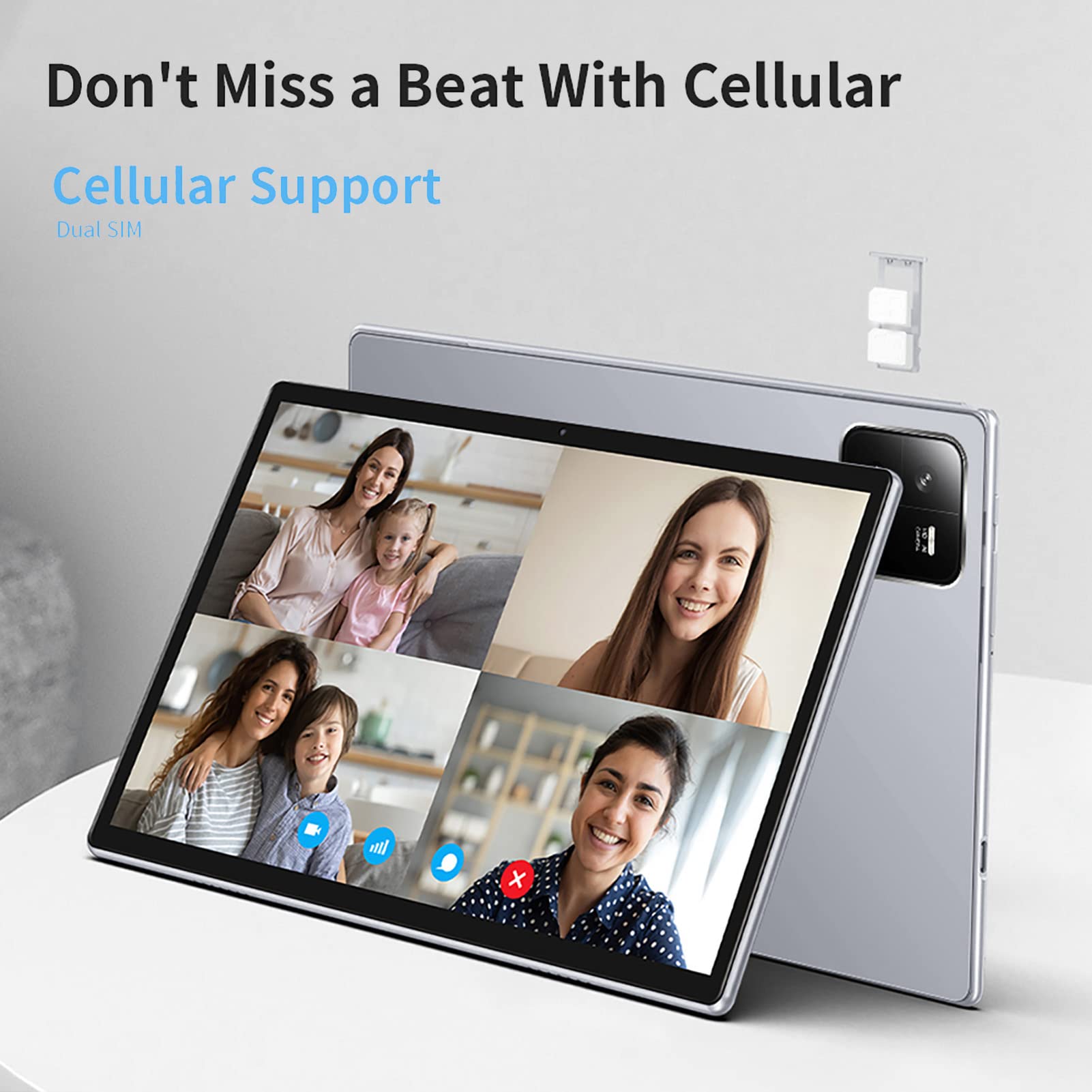 Airshi 10 Inch Octa Core Tablet PC with IPS Display & 8800mAh Battery - EU Plug for Travel, Work, and Home Entertainment