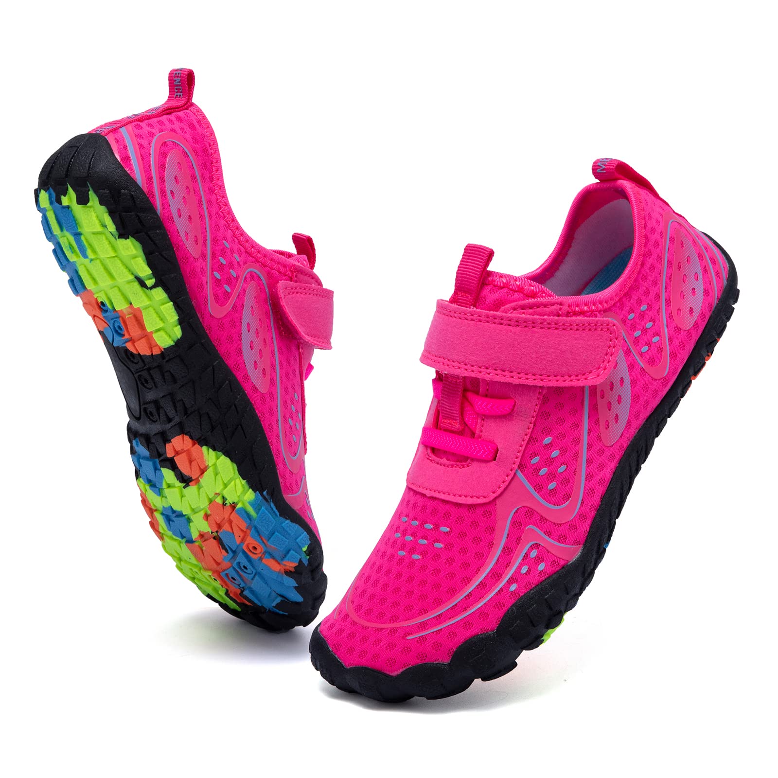 Kids Water Shoes for Boys & Girls - Lightweight, Comfortable Sole, Easy Slip-On Athletic Aqua Socks (Toddler/Little Kid/Big Kid) - Perfect for Beach, Pool, Swimming & Outdoor Water Activities