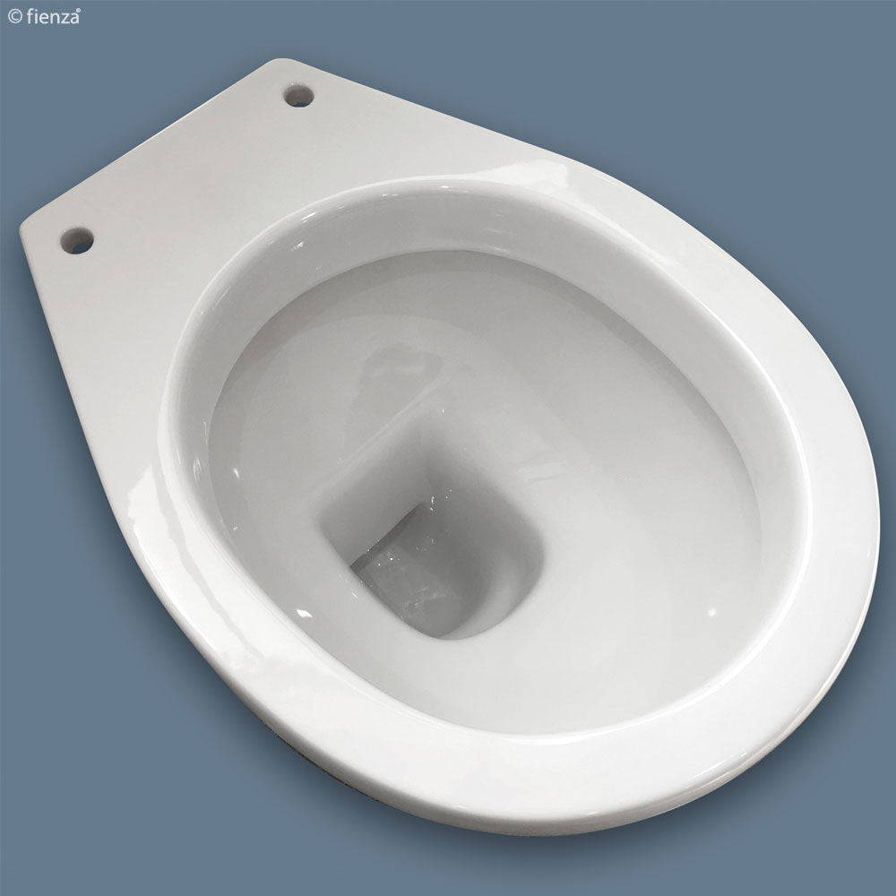 Fienza K001DG Stella Care Adjustable Link Toilet Suite with Large Flush Button - Soft Close Elongated Toilet Seat for Bathroom Upgrade | ADA Compliant, Easy Installation for Home & Commercial Use