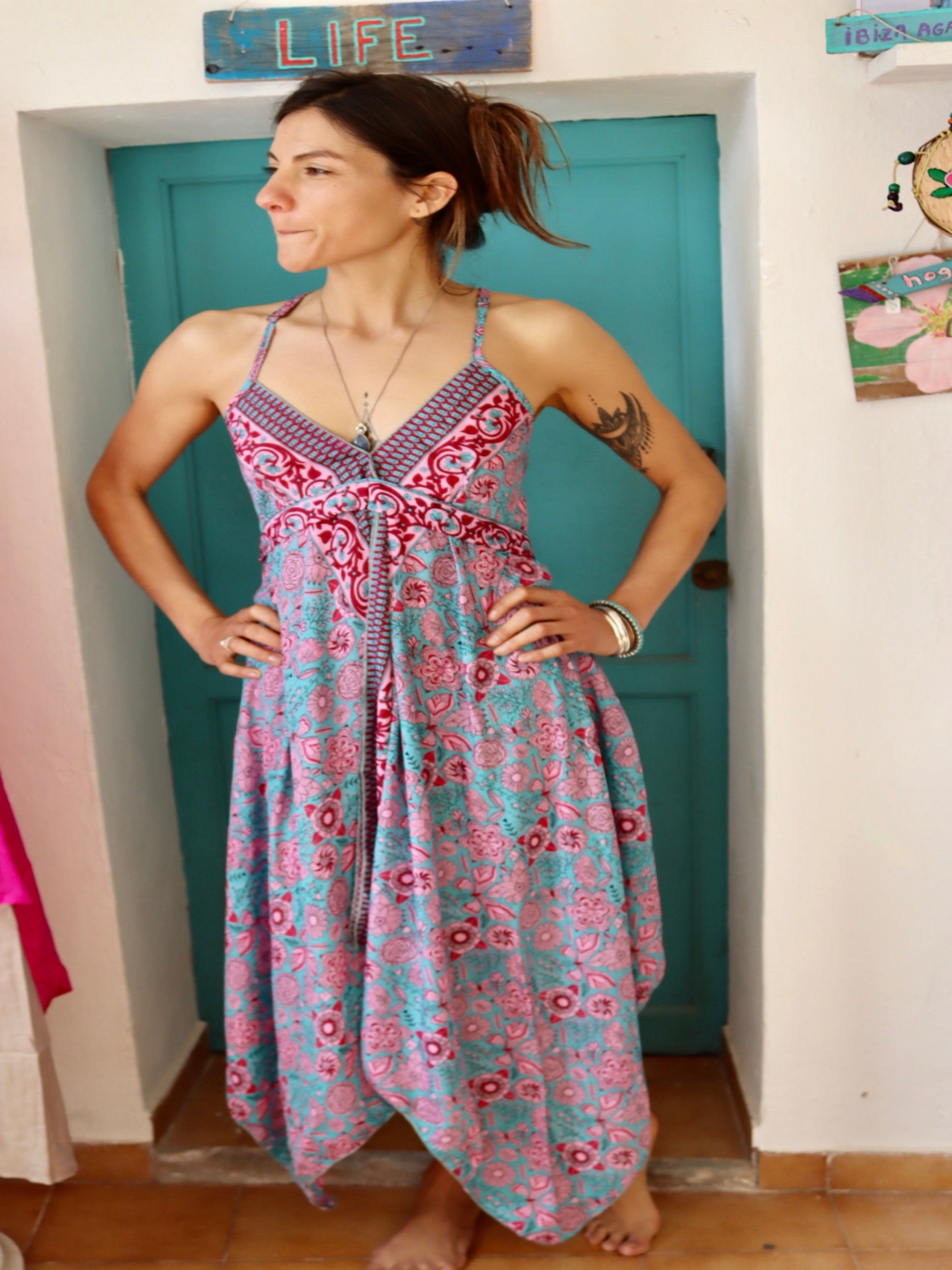 Silky Beach Dress for Women - Flowy Summer Cover Up - Perfect for Vacations, Poolside Lounging & Tropical Getaways