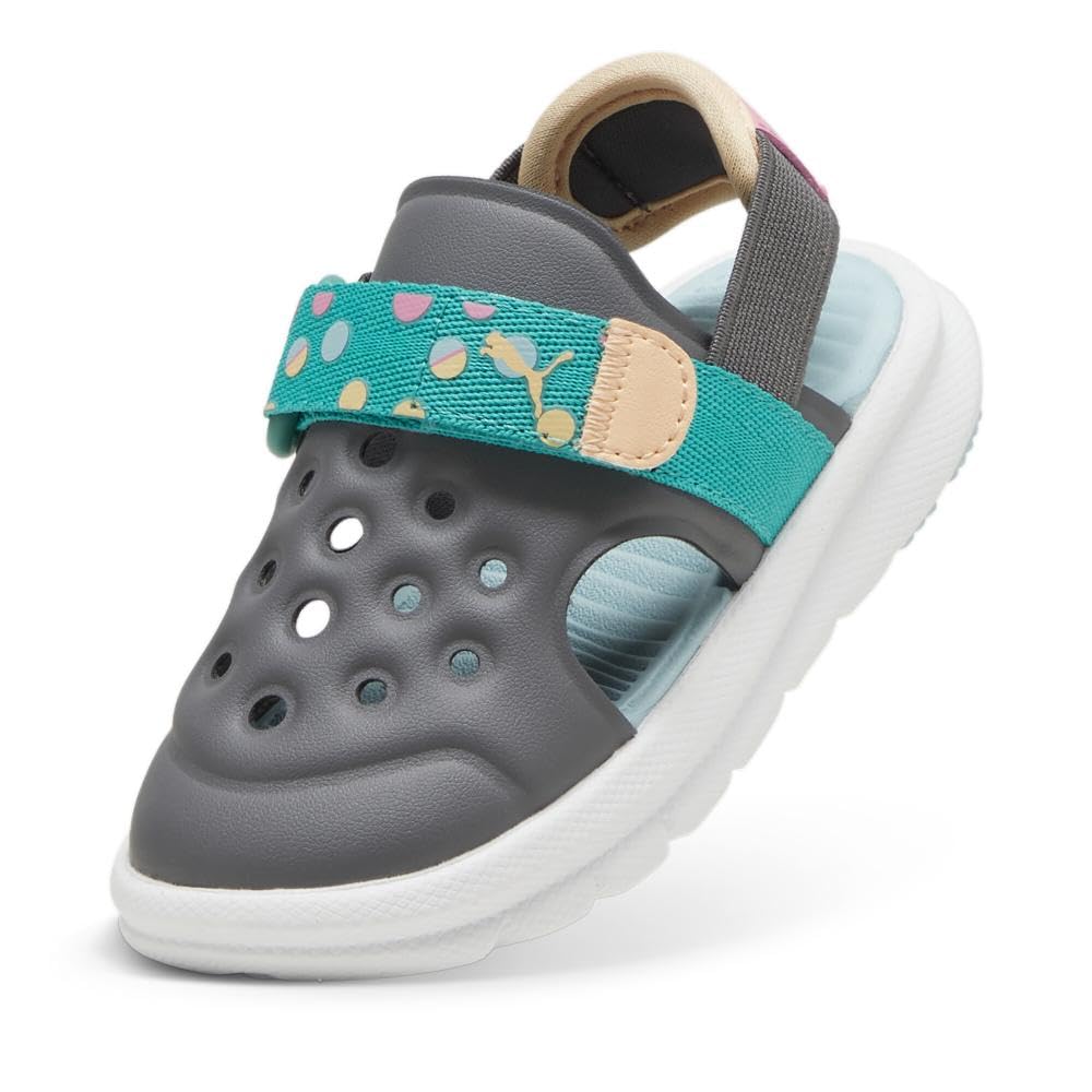 PUMA Unisex-Child Evolve Sport Sandals - Comfortable Kids Water Shoes for Beach, Pool & Outdoor Activities | Lightweight & Durable Play Shoes for Boys & Girls