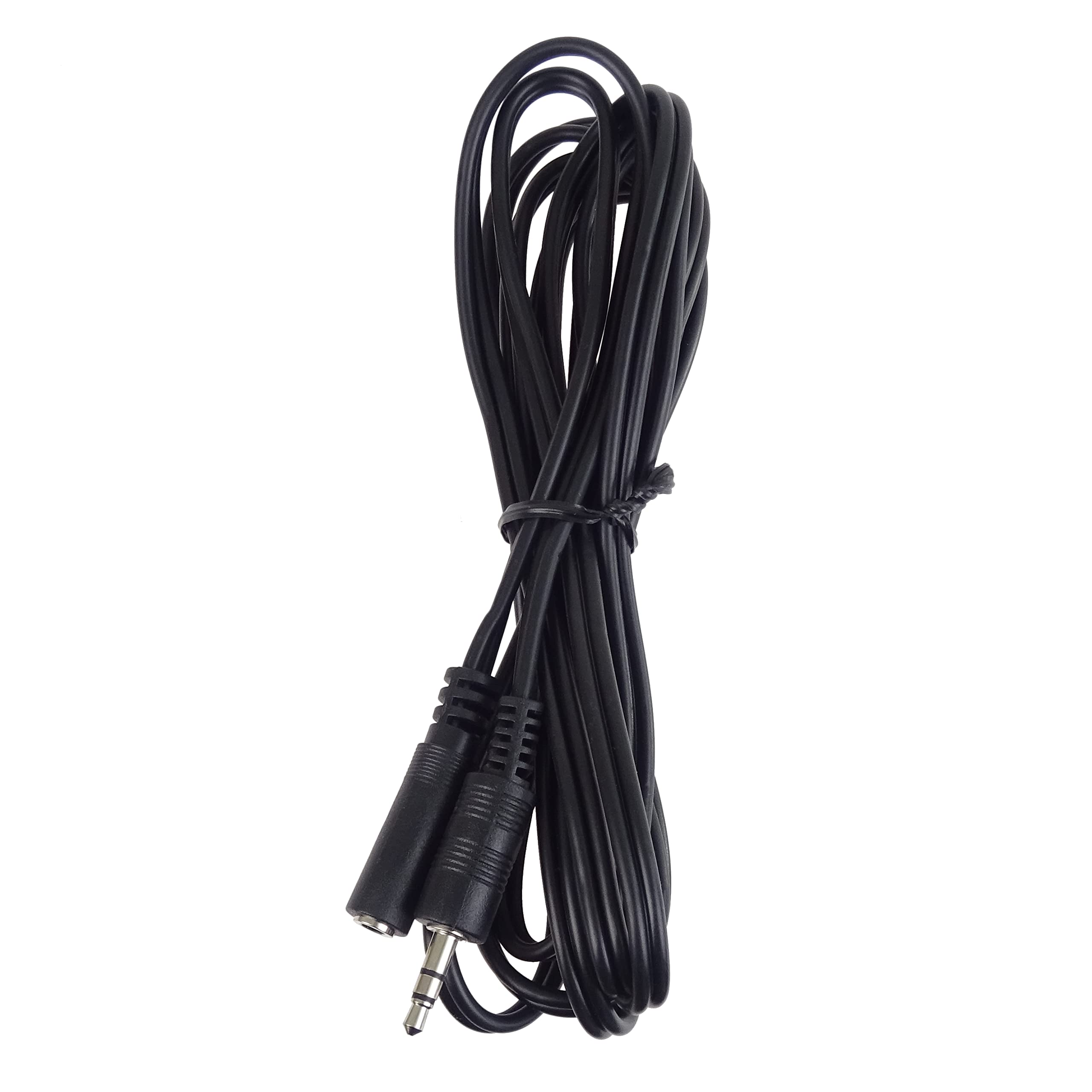 Premium 3.5mm Male to Female Audio Extension Cable - 5m Shielded AUX Headphone Cord with Gold Plated Connectors | Perfect for Home Theater, Gaming Headsets & Music Studios (Black)