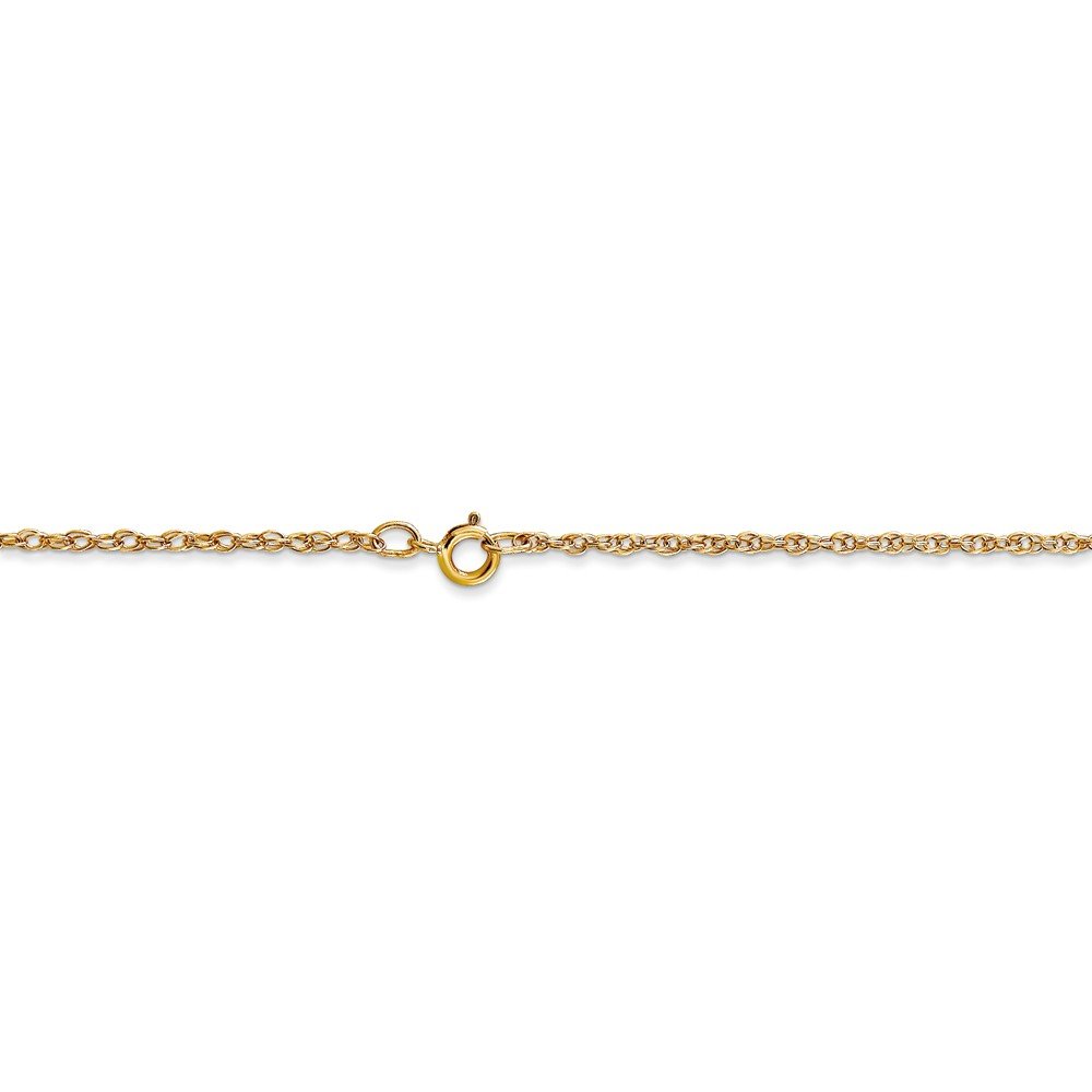 14K Solid Yellow Gold 1.15mm Cable Rope Chain Necklace for Women - Dainty & Elegant Jewelry Gift for Birthday, Anniversary, Valentine's Day