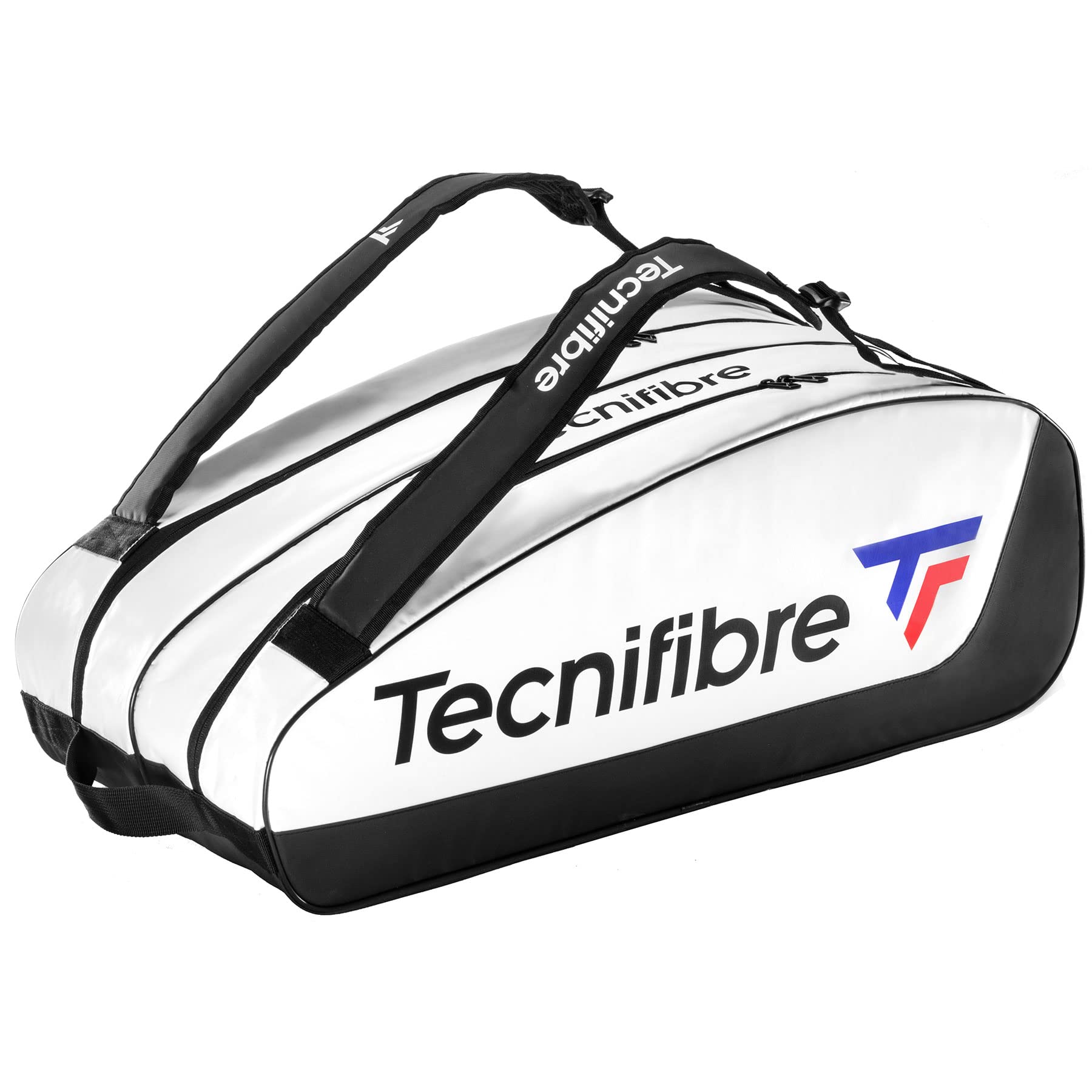 Tecnifibre Tour Endurance Tennis & Squash Bag (RS, White, Navy) - Waterproof, UV-Resistant Sports Bag for Tennis & Squash Players (RackPack, 15R, 12R, 6R, Backpack) - Perfect for Tournaments, Training & Travel