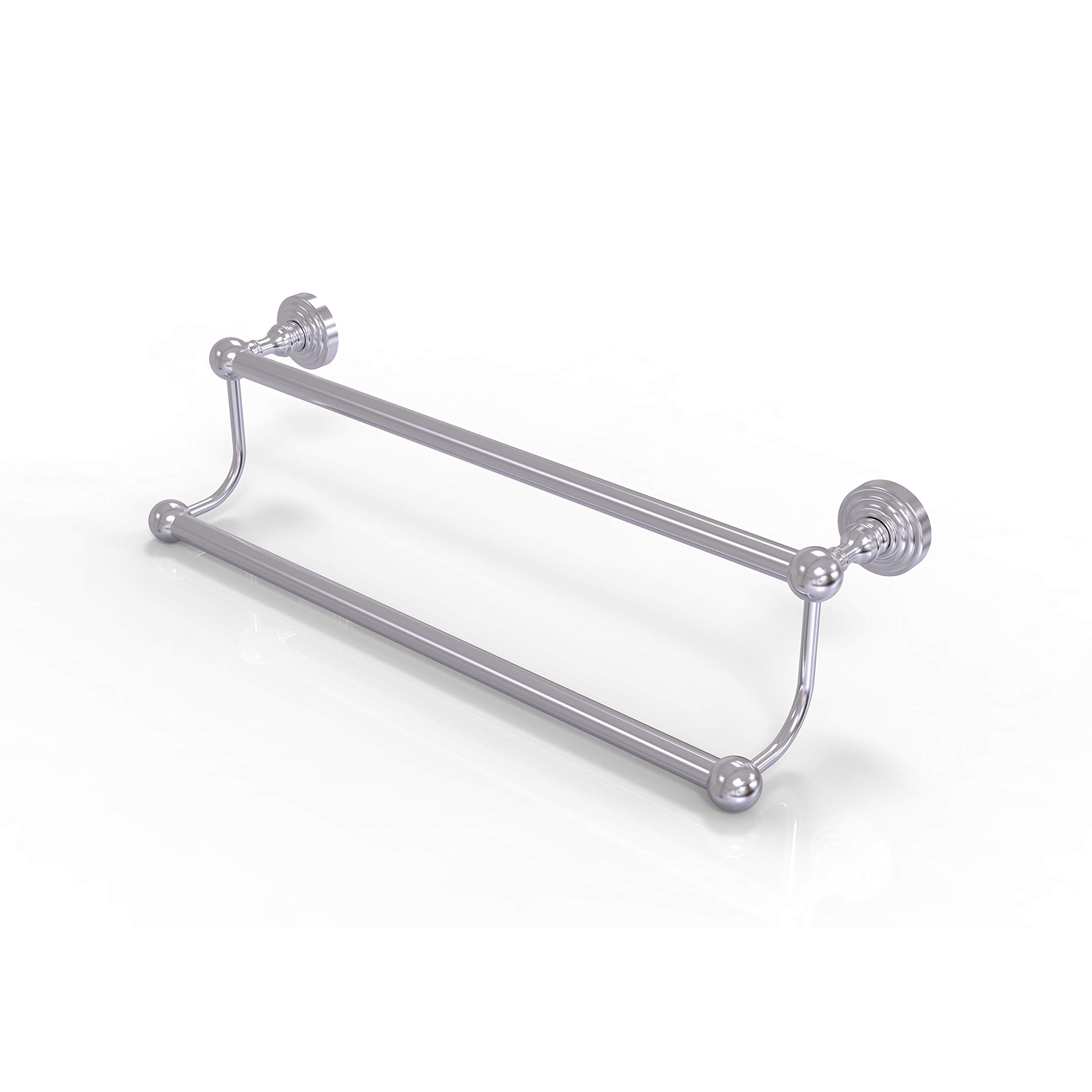 Allied Brass WP-72/36 Waverly Place Collection 36 Inch Double Towel Bar in Satin Chrome - Perfect for Bathroom, Spa, and Luxury Home Decor