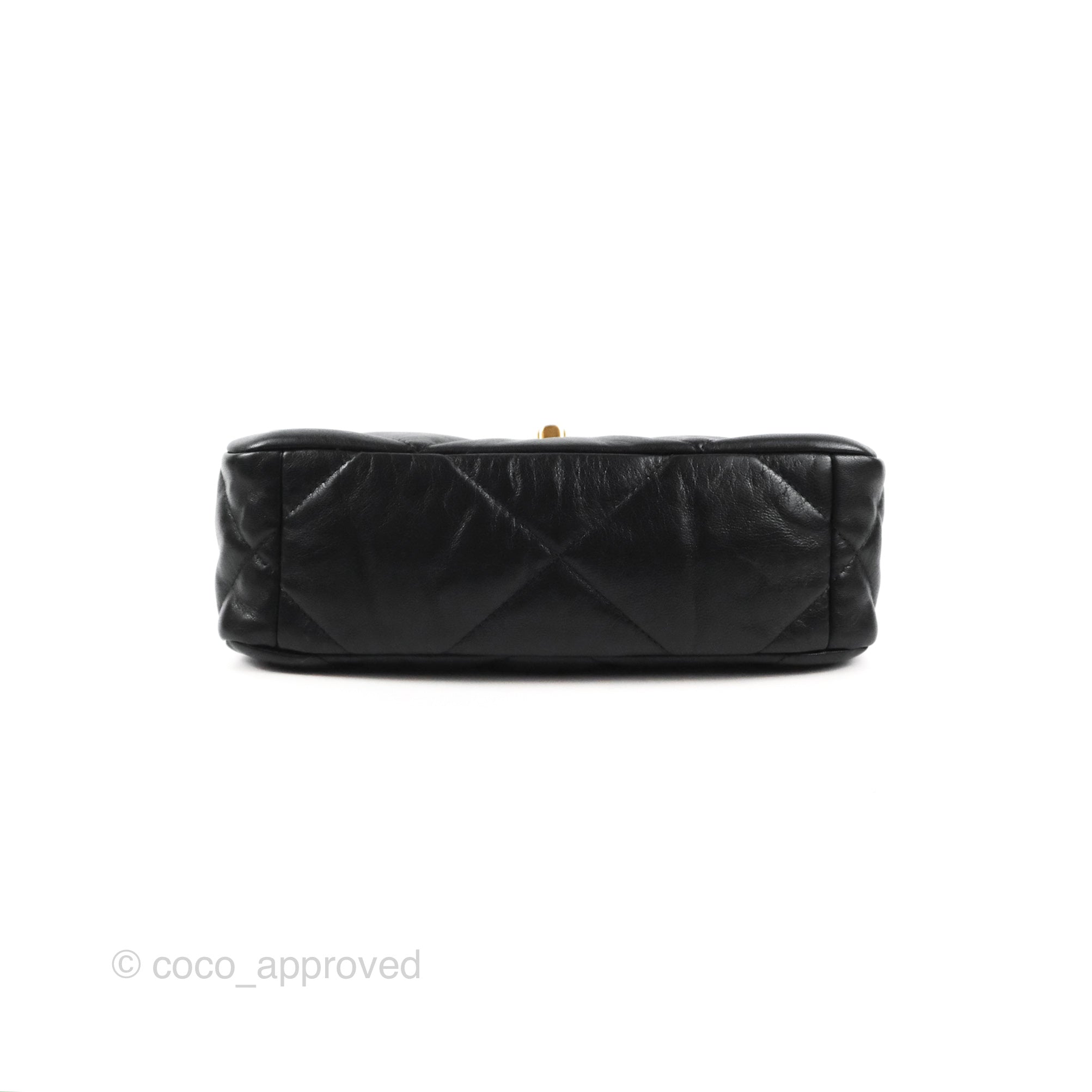 Chanel 19 Small Handbag Black Goatskin Leather Mixed Gold & Silver Hardware - Luxury Crossbody Bag for Women, Perfect for Date Night & Evening Events