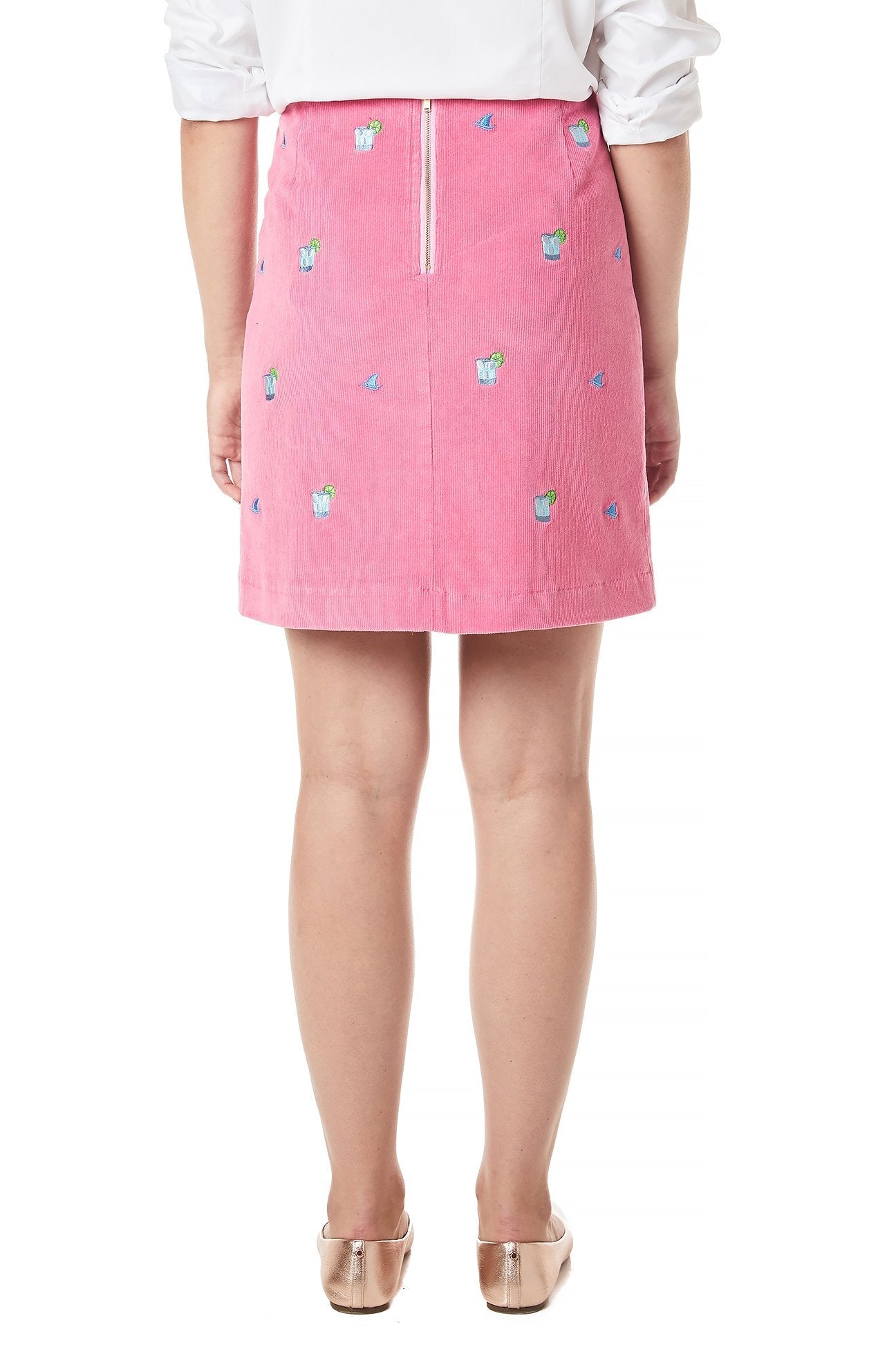 Stylish Ali Corduroy Skirt with Rose Embroidery - Perfect for Casual Outfits & Date Nights | Fin & Tonic 19