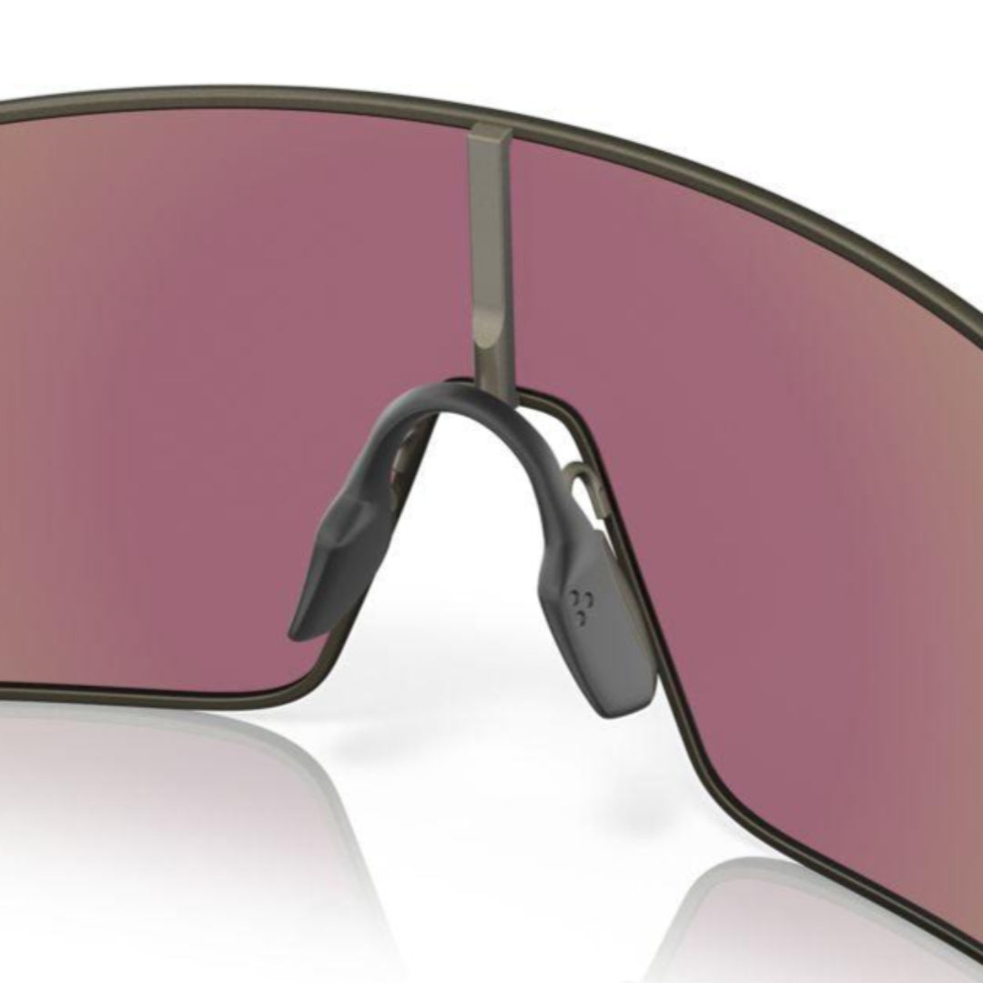 Oakley Sutro TI Satin Lead/Prizm Sapphire Sunglasses 0OO6013 601304 - Cycling, Running & Outdoor Sports Eyewear for UV Protection
