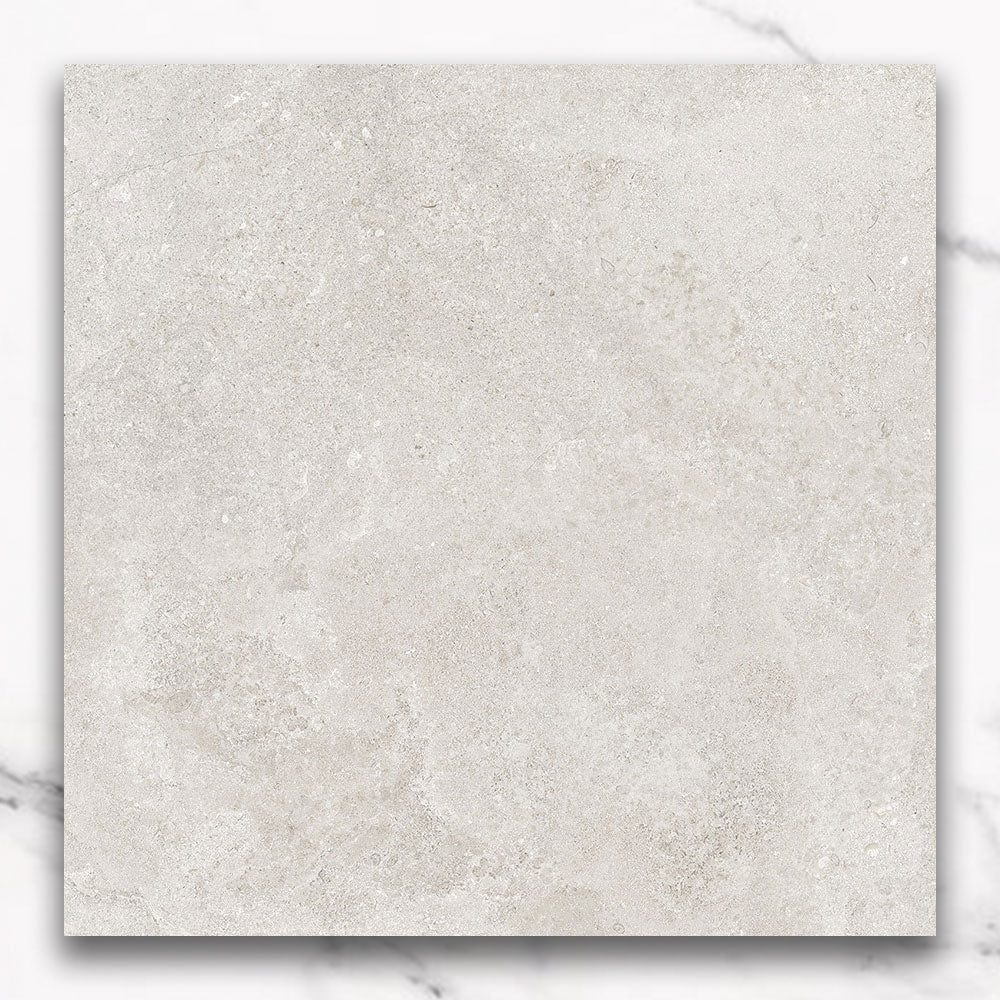 Premium 600x600mm Bordeaux White Matte Porcelain Tile - Elegant Marble Look for Flooring, Bathroom & Kitchen Backsplash