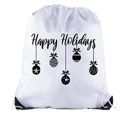 Happy Holidays-White