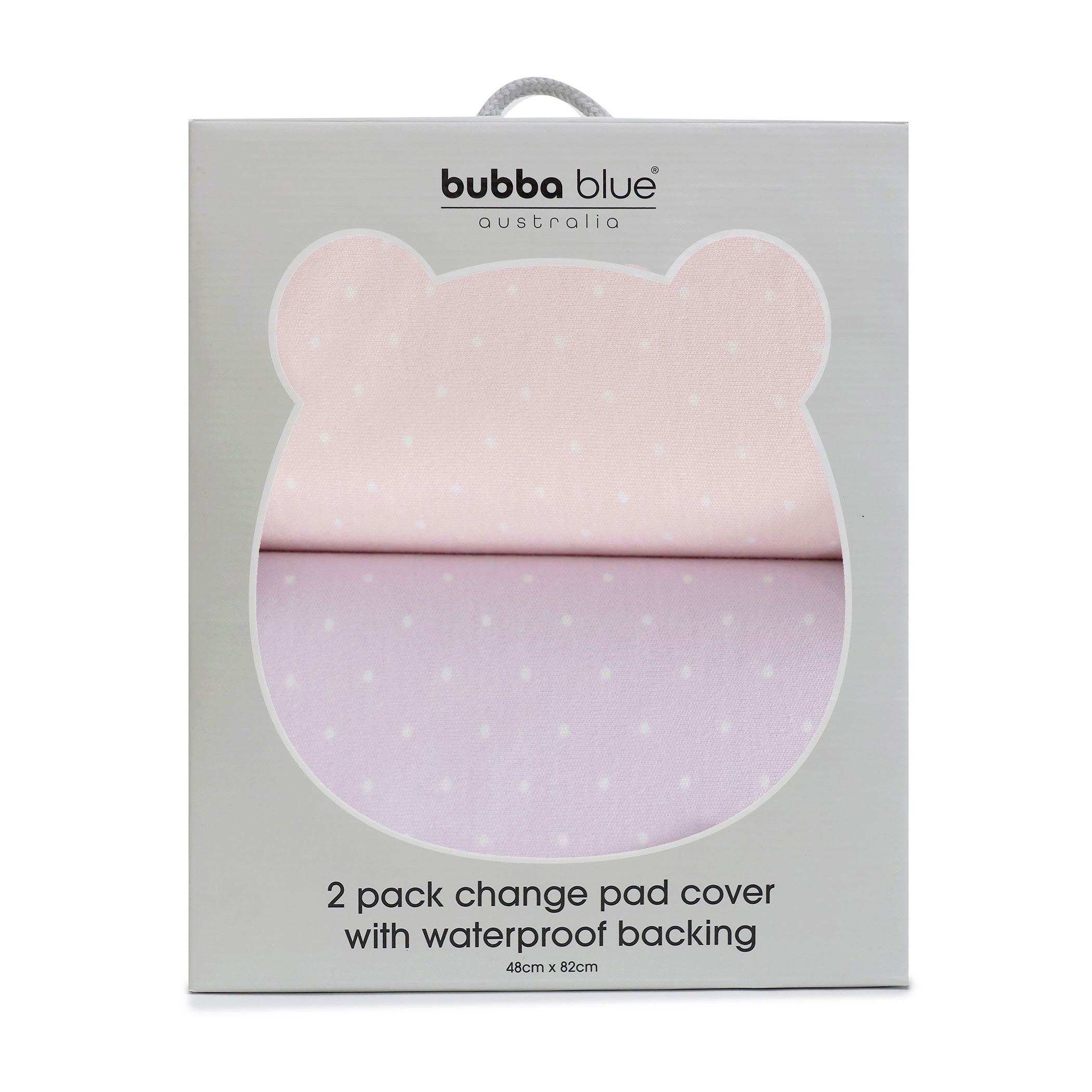 Waterproof Change Pad Covers 2-Pack - Soft Pink & Lilac Baby Changing Mat Protectors for Nursery, Diaper Station & On-the-Go Use