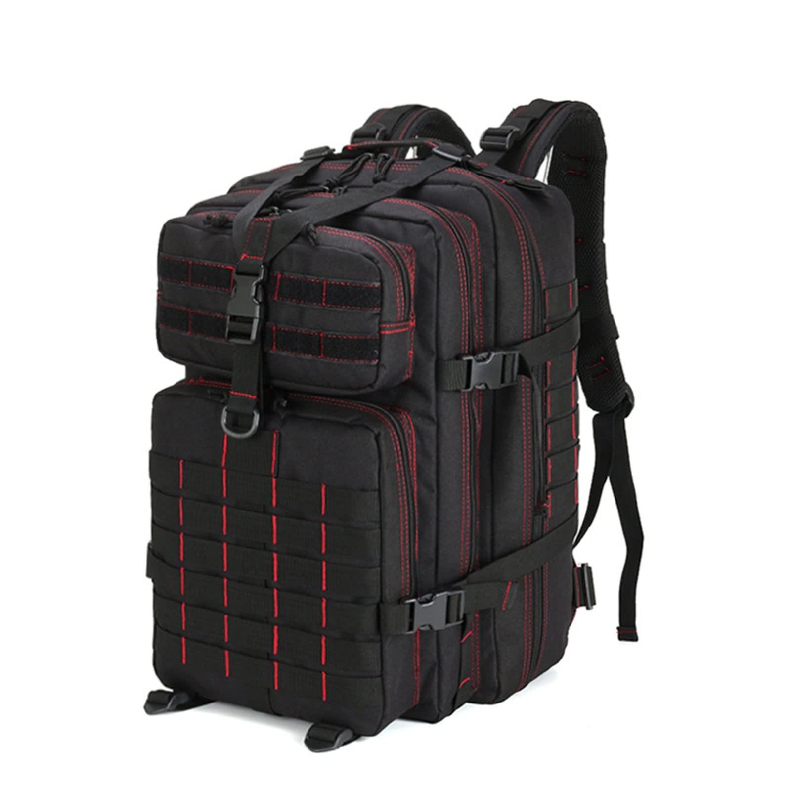 Tactical Backpack for Men 45L - Waterproof Military Molle Backpack for Camping, Hiking, Hunting & Outdoor Survival - Durable Large Rucksack for Travel, Sports, Climbing & Fishing (Black) - Perfect for Adventure Trips & Emergency Preparedness
