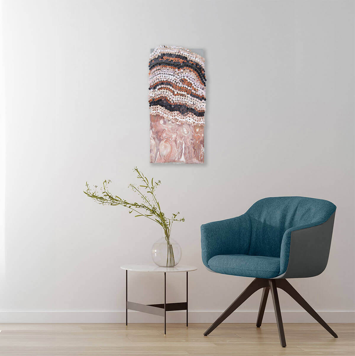 Restless Nature / Stratificazioni - Abstract Art Canvas Print for Modern Home & Office Decor - Perfect for Living Room, Bedroom, and Workspace Wall Art