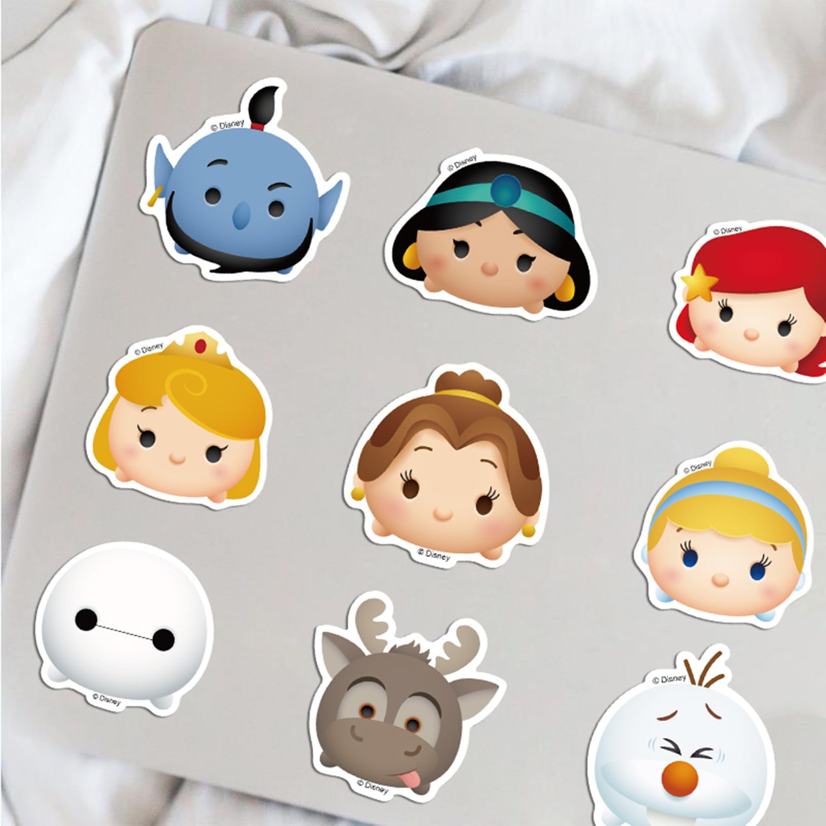 50Pcs Disney Tsum Tsum Kawaii Cartoon Character Stickers Pack - Waterproof Vinyl Decals for Water Bottles, Laptops, Phones, Cars, Motorcycles, Bikes & Skateboards - Perfect for DIY Crafts, Gifts & Personalization