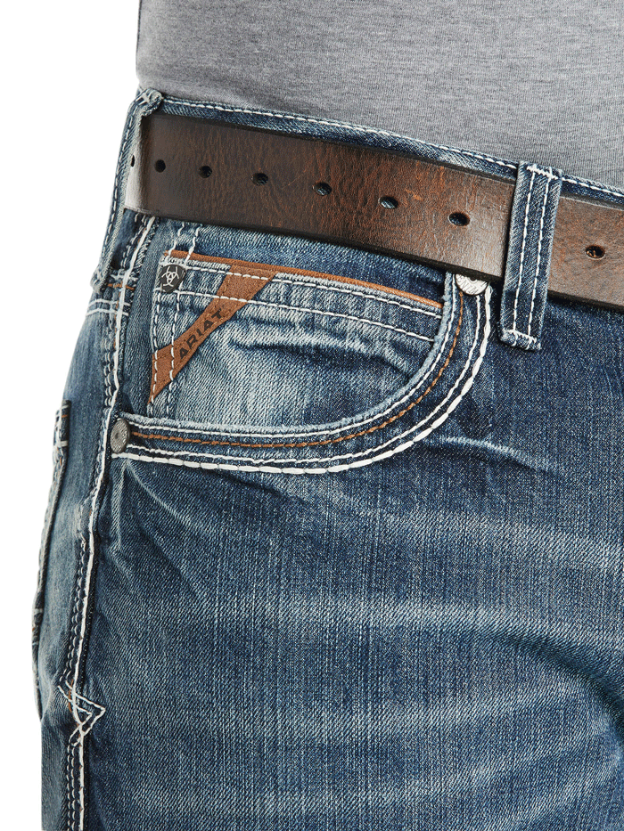 Ariat Men's M4 Low Rise Coltrane Boot Cut Jean Durango - Durable Western Denim for Cowboy Boots & Casual Wear
