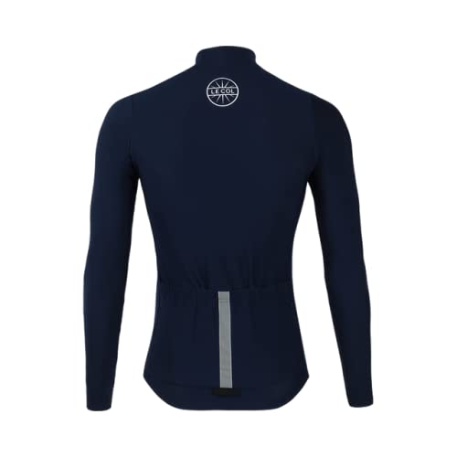 Men's Aqua Zero Long Sleeve Cycling Jersey - Breathable Moisture-Wicking Bike Shirt with Rear Pockets | Water Resistant & Zip Closure | Sizes XS-3XL | Perfect for Road Biking, Mountain Cycling & Outdoor Sports