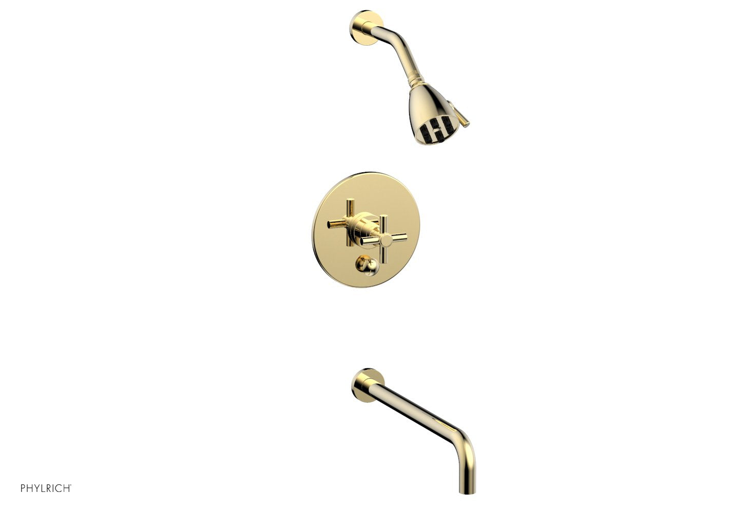 BASIC Pressure Balance Tub and Shower Set - 14-Inch Spout DPB2134 - Perfect for Bathroom Renovation & Modern Home Upgrade