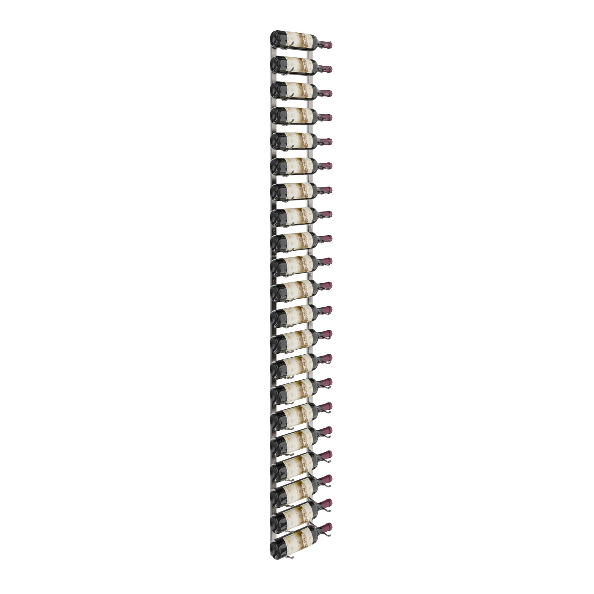 VintageView Wall Mounted Wine Rack Kit - Holds 21 to 63 Bottles (7 Feet) - Space Saving Wine Storage for Kitchen, Dining Room, or Home Bar Decor