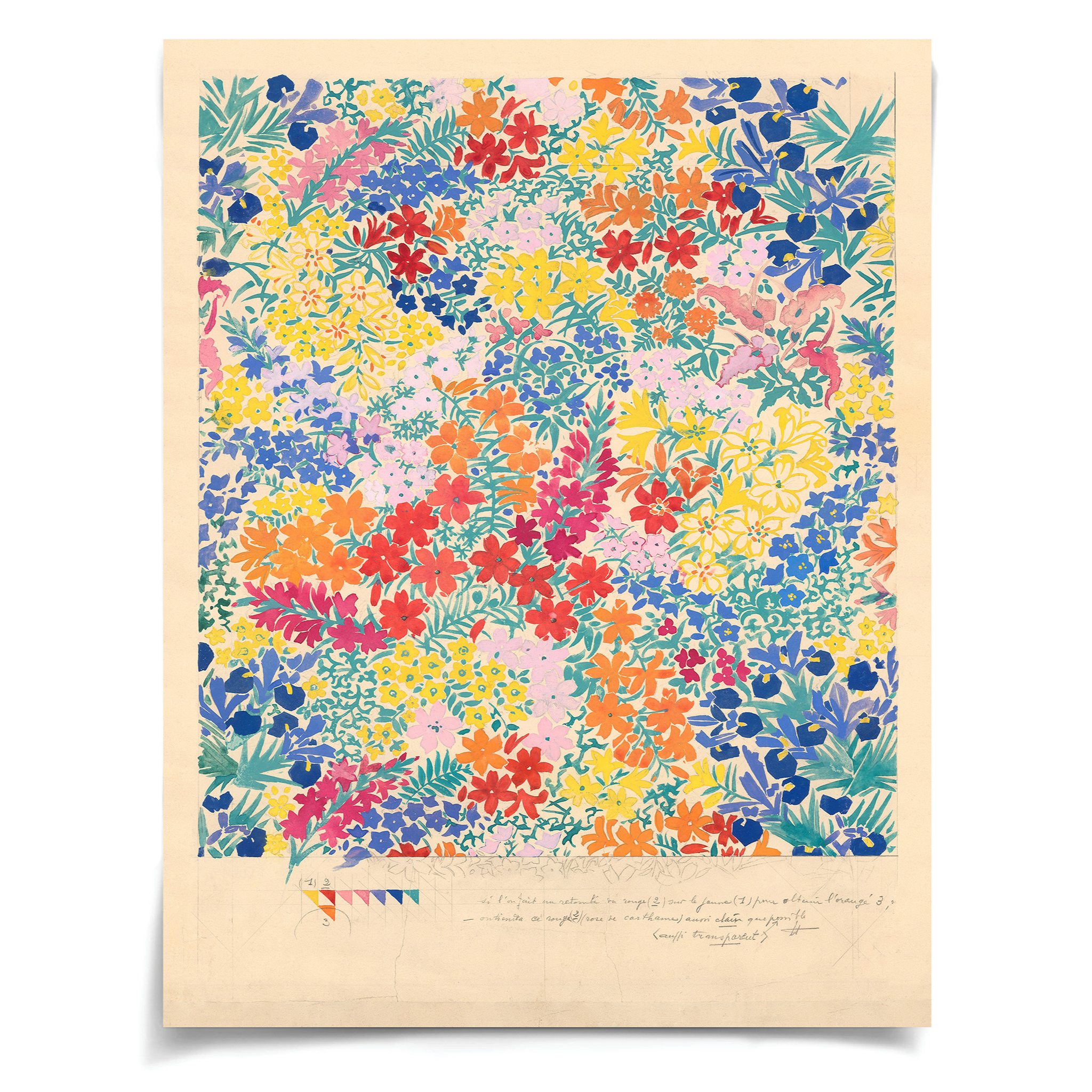 Bianchini Ferier Archive Summer Bloom Floral Fabric - Perfect for Upholstery, Dresses & Home Decor