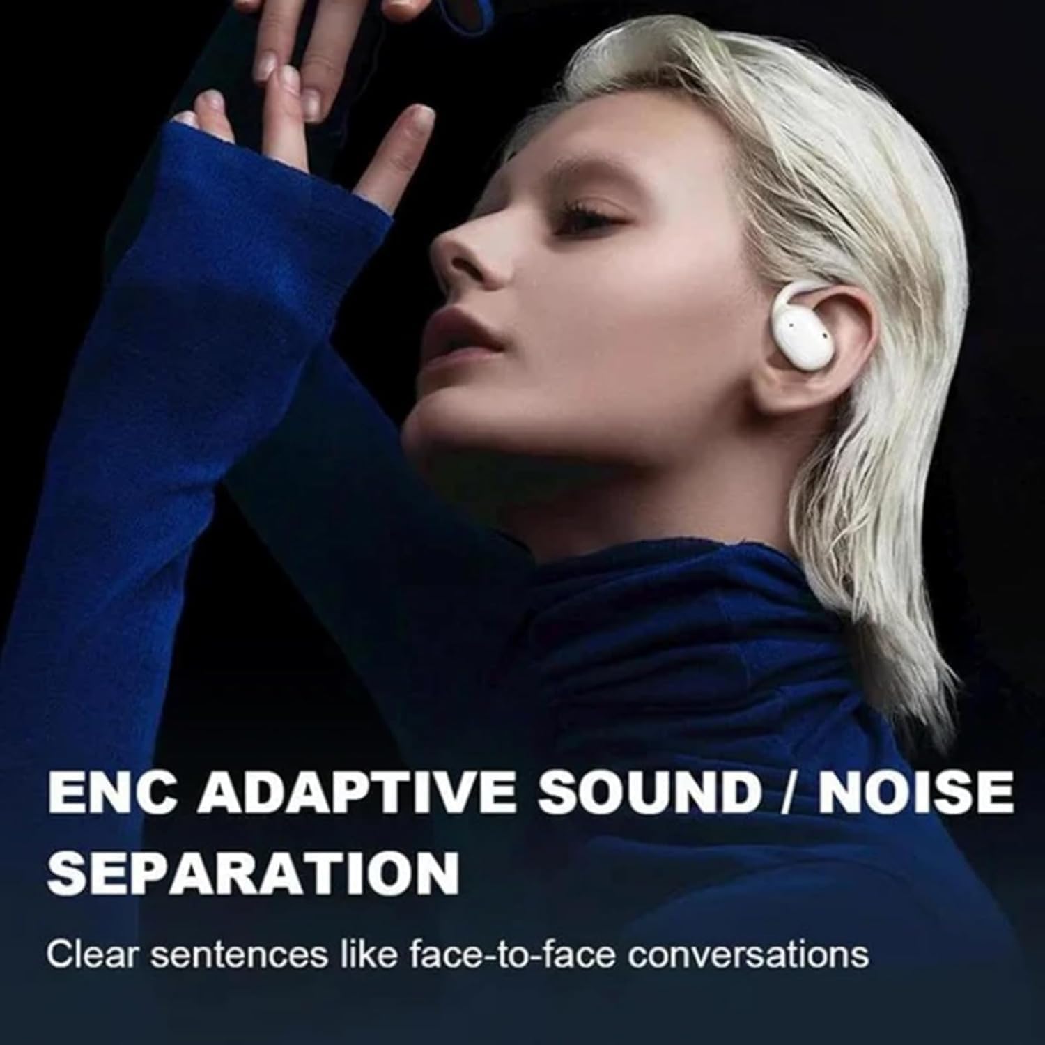 Vylaras AI Translator Earbuds - Wireless Bluetooth Earbuds with Real-Time Translation (Royal Blue) - Perfect for Travel, Business Meetings & Language Learning