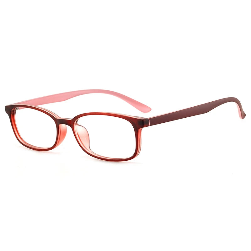 Bclear Unisex Small Full Rim Rectangle Plastic Eyeglasses 1058 - Lightweight & Durable Frames for Men & Women - Perfect for Reading, Work & Everyday Use
