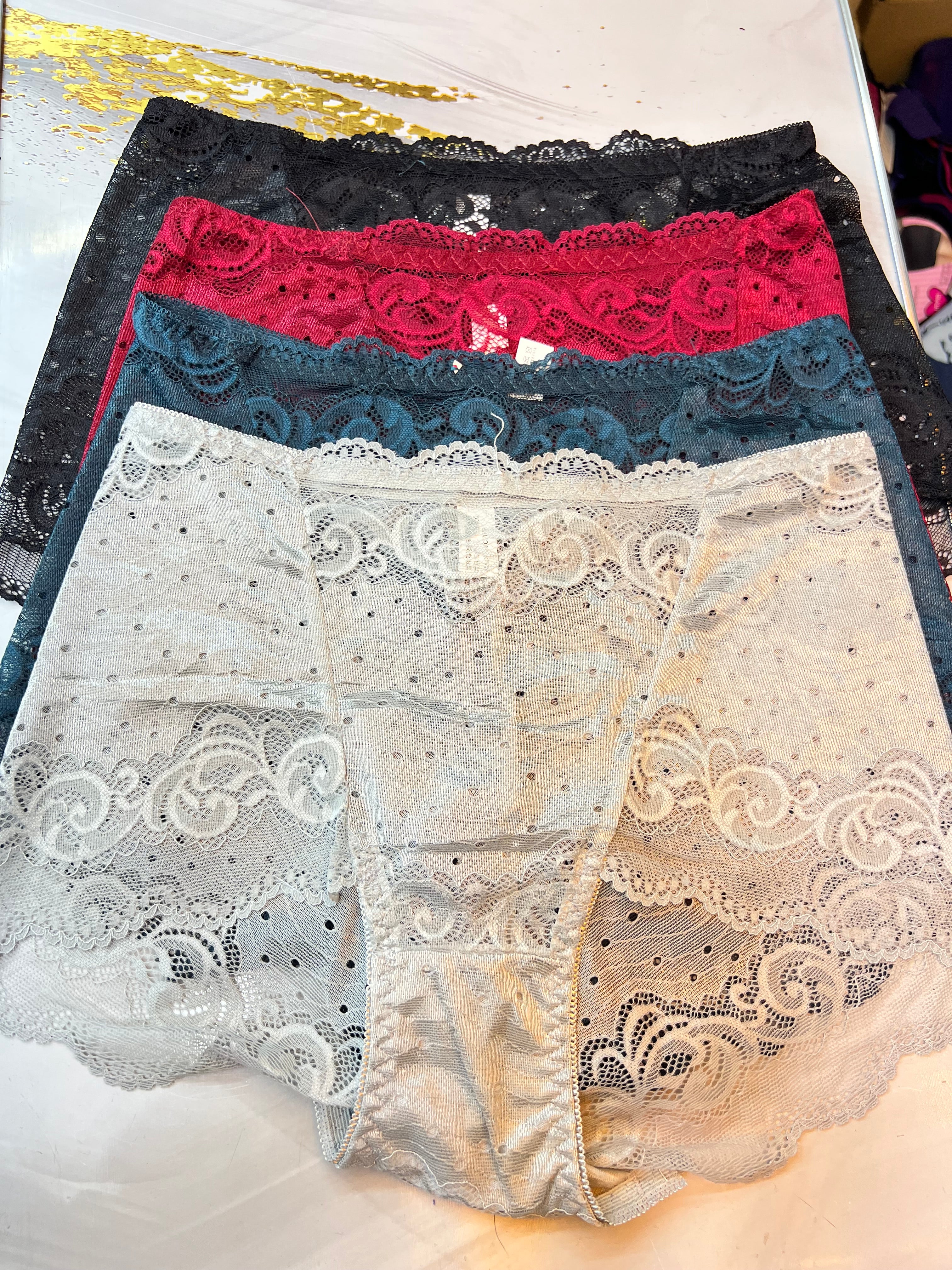 Lace Underwear Set for Women - 2 Pack Comfortable Panties with Soft Lace Trim - Perfect for Everyday Wear, Sleepwear & Special Occasions