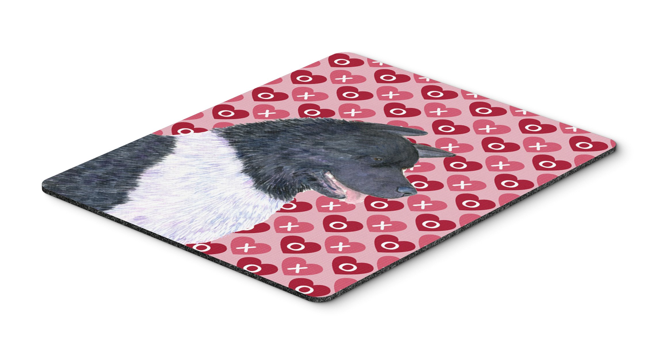Caroline's Treasures SS4521MP Akita Hearts Love Valentine's Day Mouse Pad - Non-Slip Large Desk Mat for Home Office, Gaming & Computer Work - Washable Surface for Laptop & PC Use - Perfect Gift for Pet Lovers & Valentine's Day